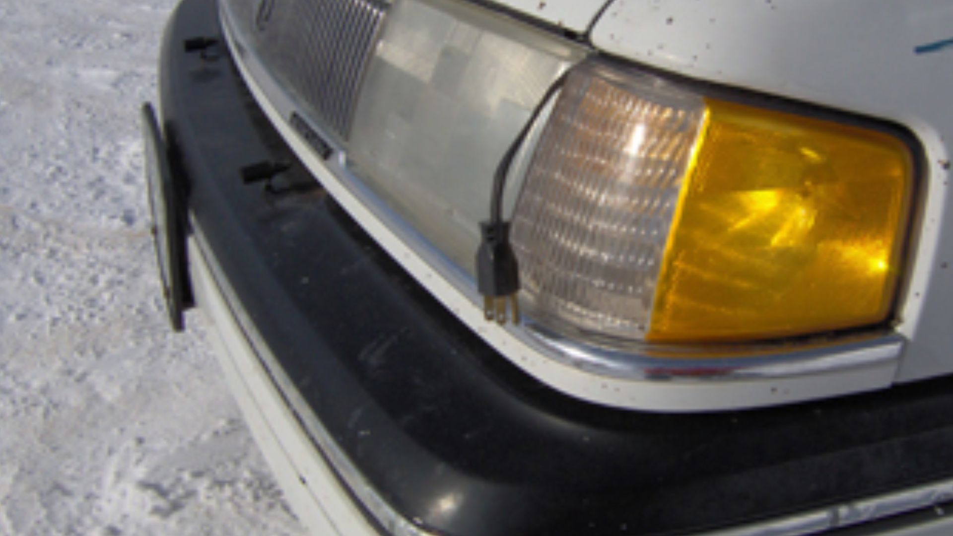 The block heater cord of a 1990 Mercury Topaz.