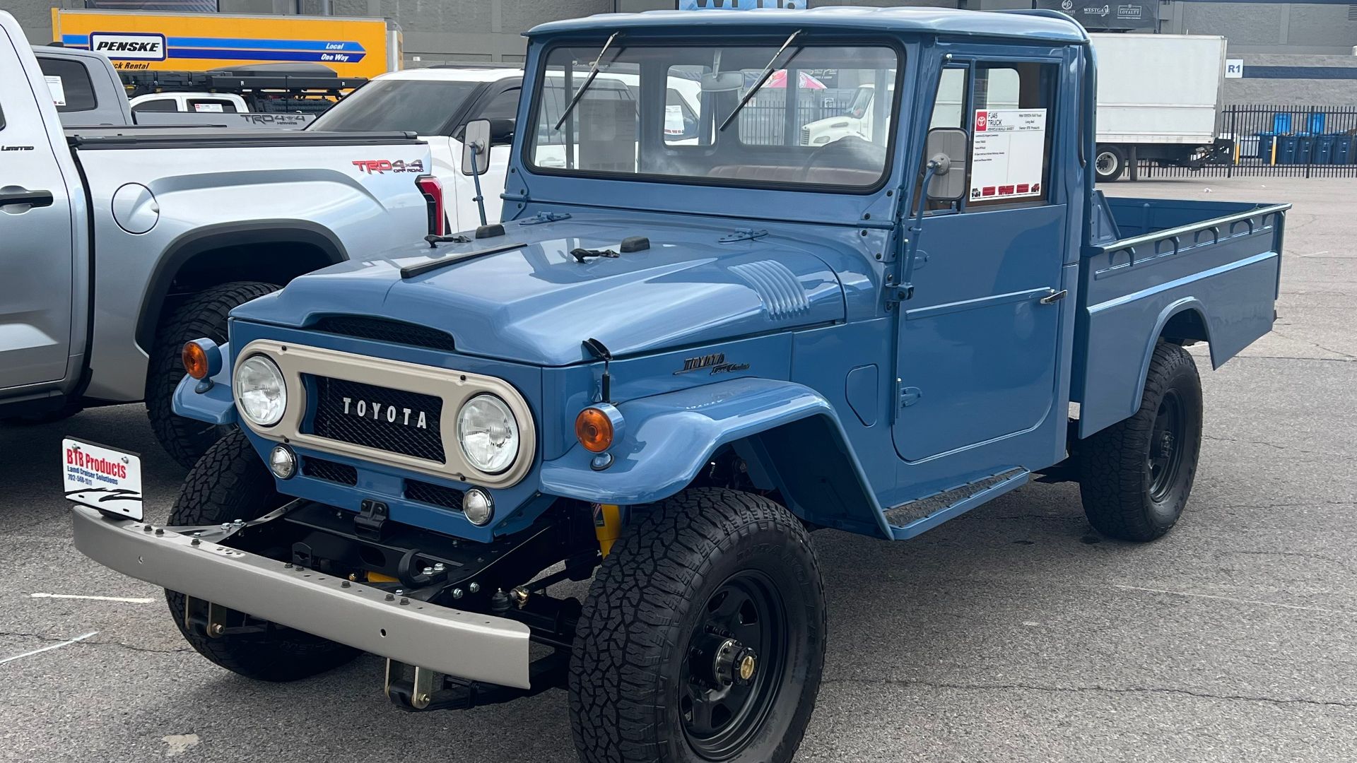 A 1966 Toyota Land Cruiser at Las Vegas Motor Speedway in 2024.