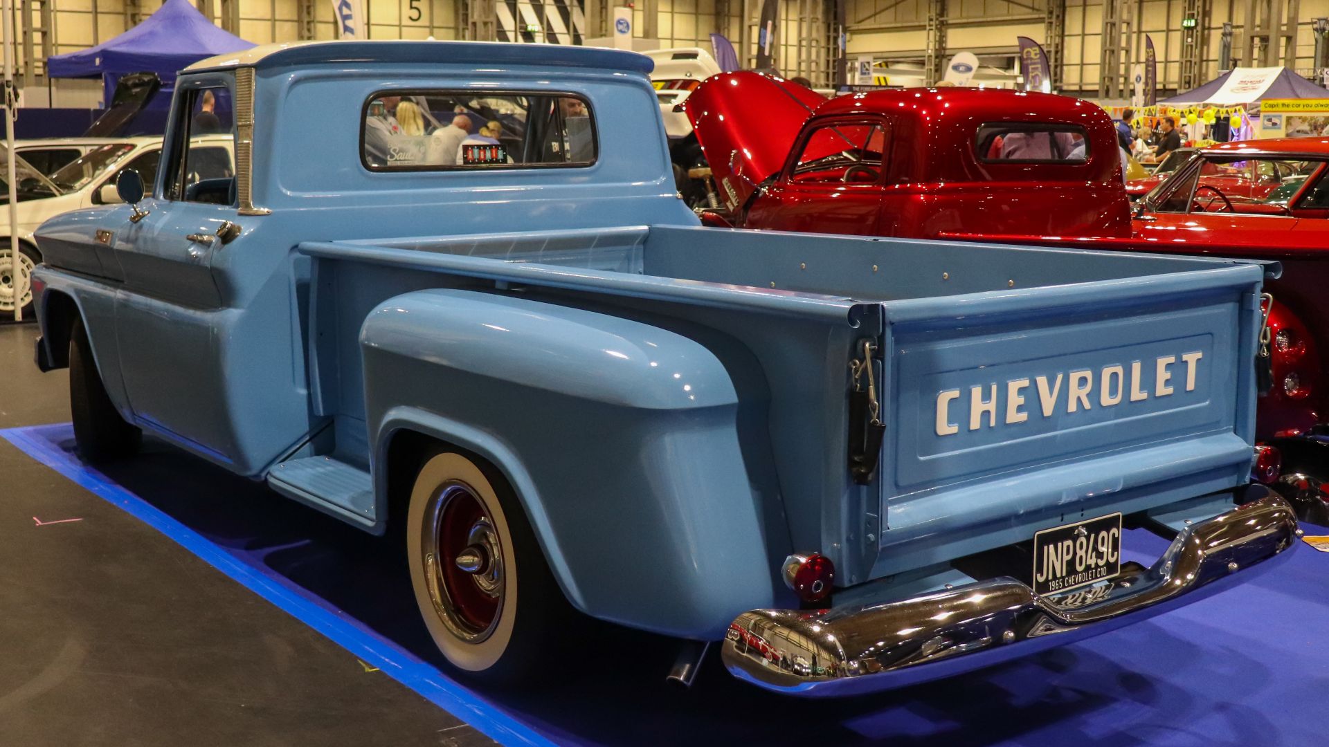 1965 Chevrolet C10 3.8 Rear Taken at the NEC Classic Motor Show 2019