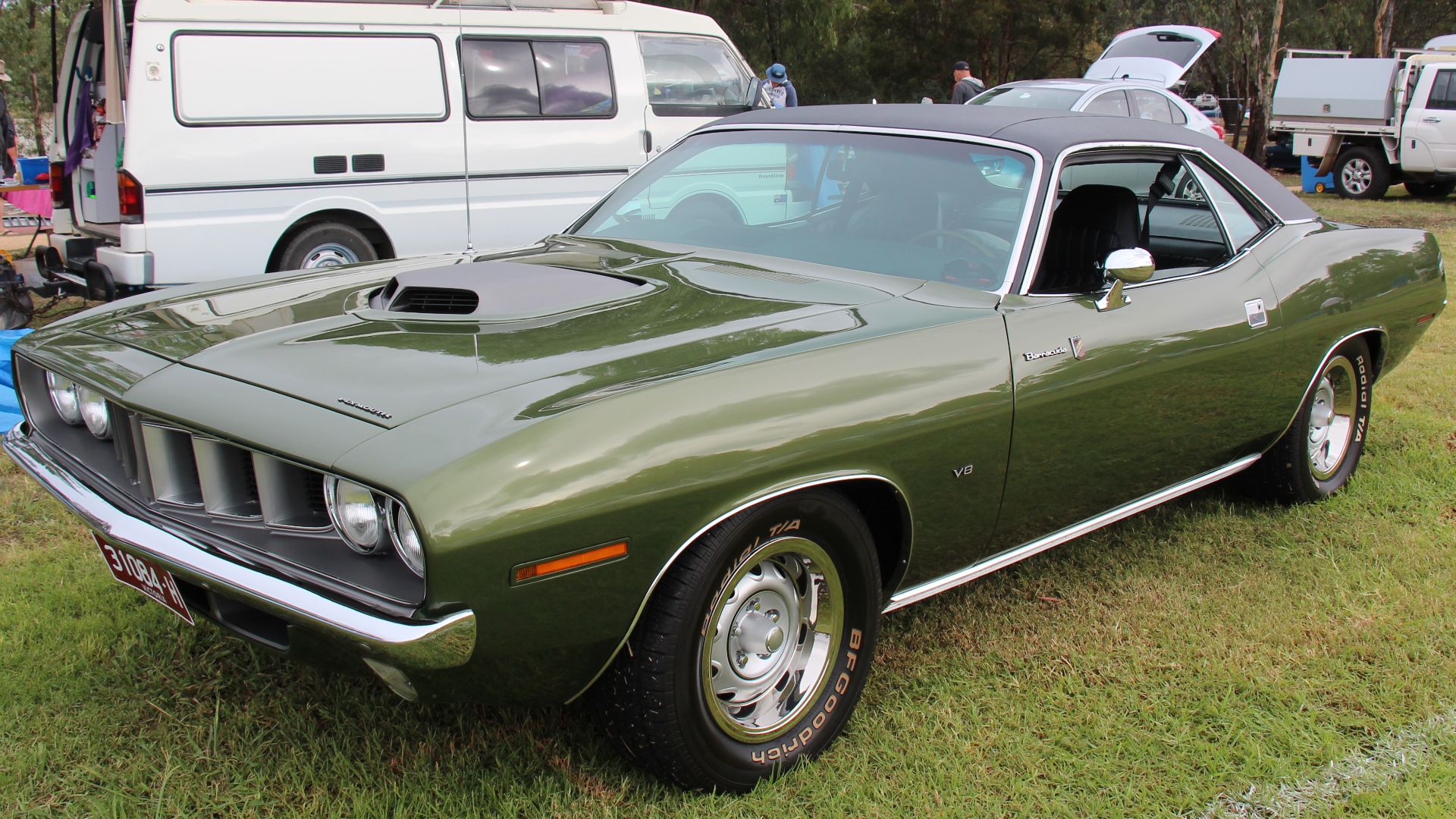 Barracudas were built from 1964-74. The 2nd generation, the 1970–1974 E-body Barracuda, no longer Valiant-based, was available as a coupe and a convertible, both of which were very different from the previous models. Sharing this platform was also the Dod