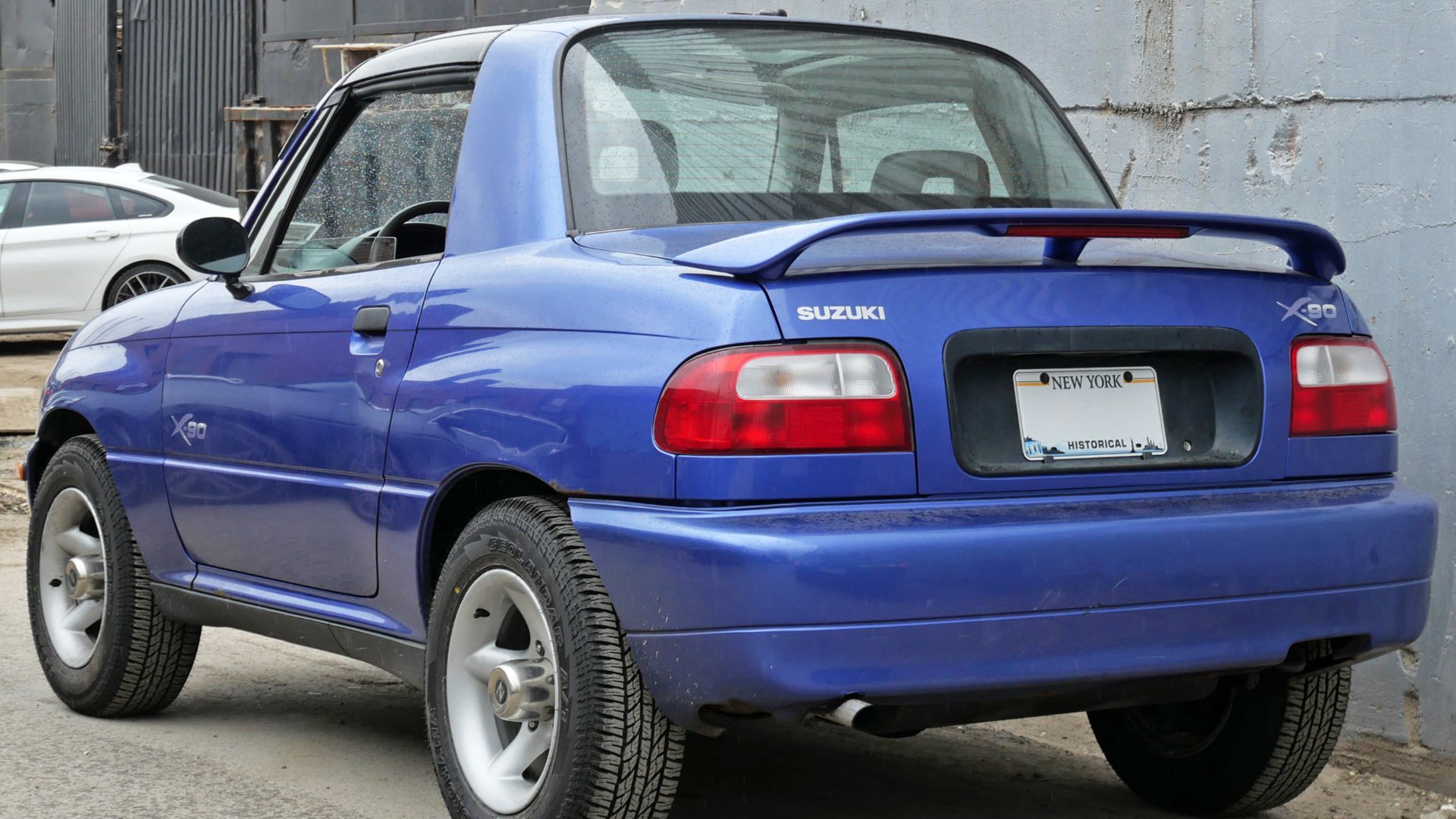 A 1996 Suzuki X-90 photographed in Greenpoint, Brooklyn, New York, USA