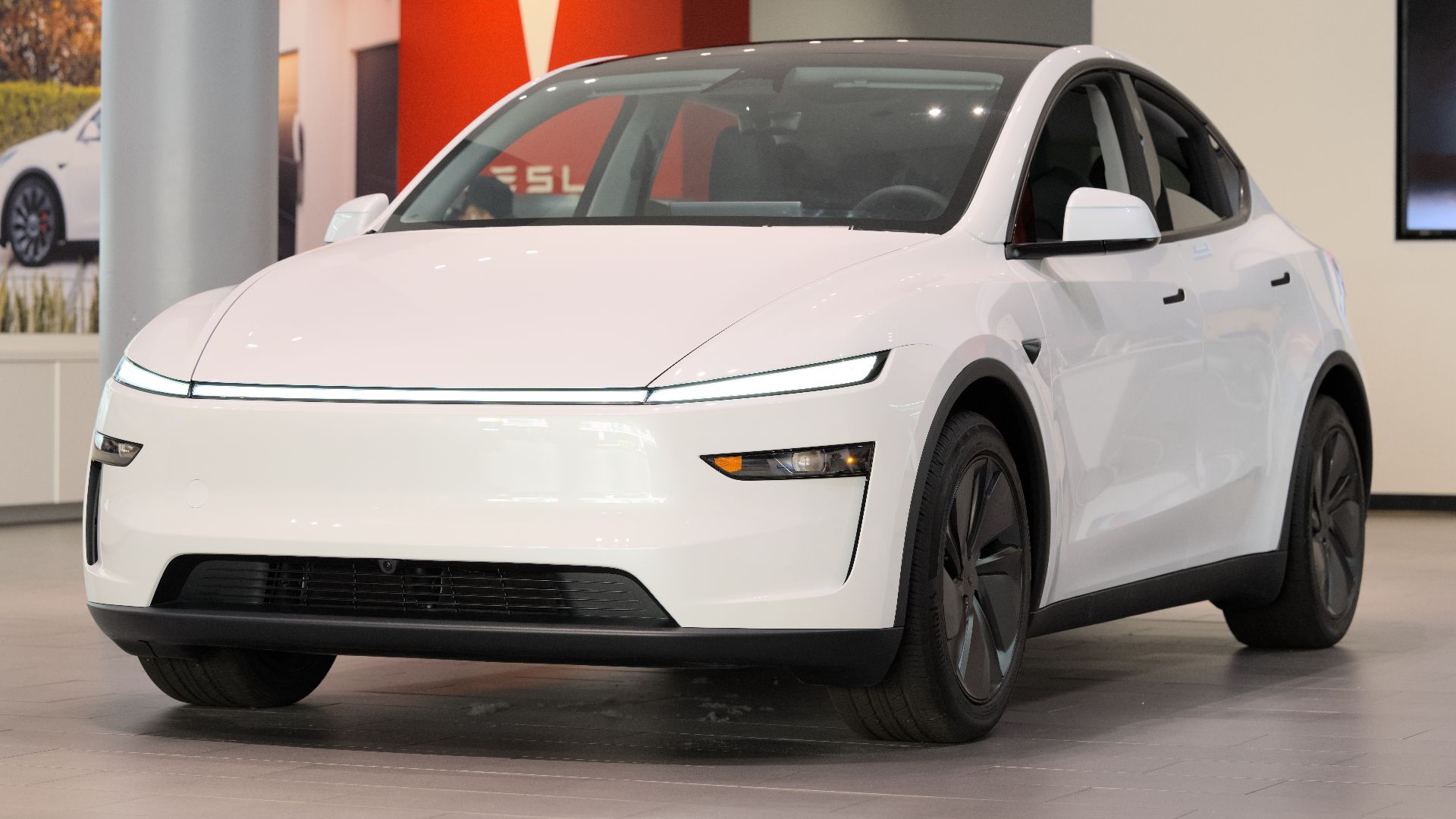 The refreshed 2025 Tesla Model Y at Santana Row.
