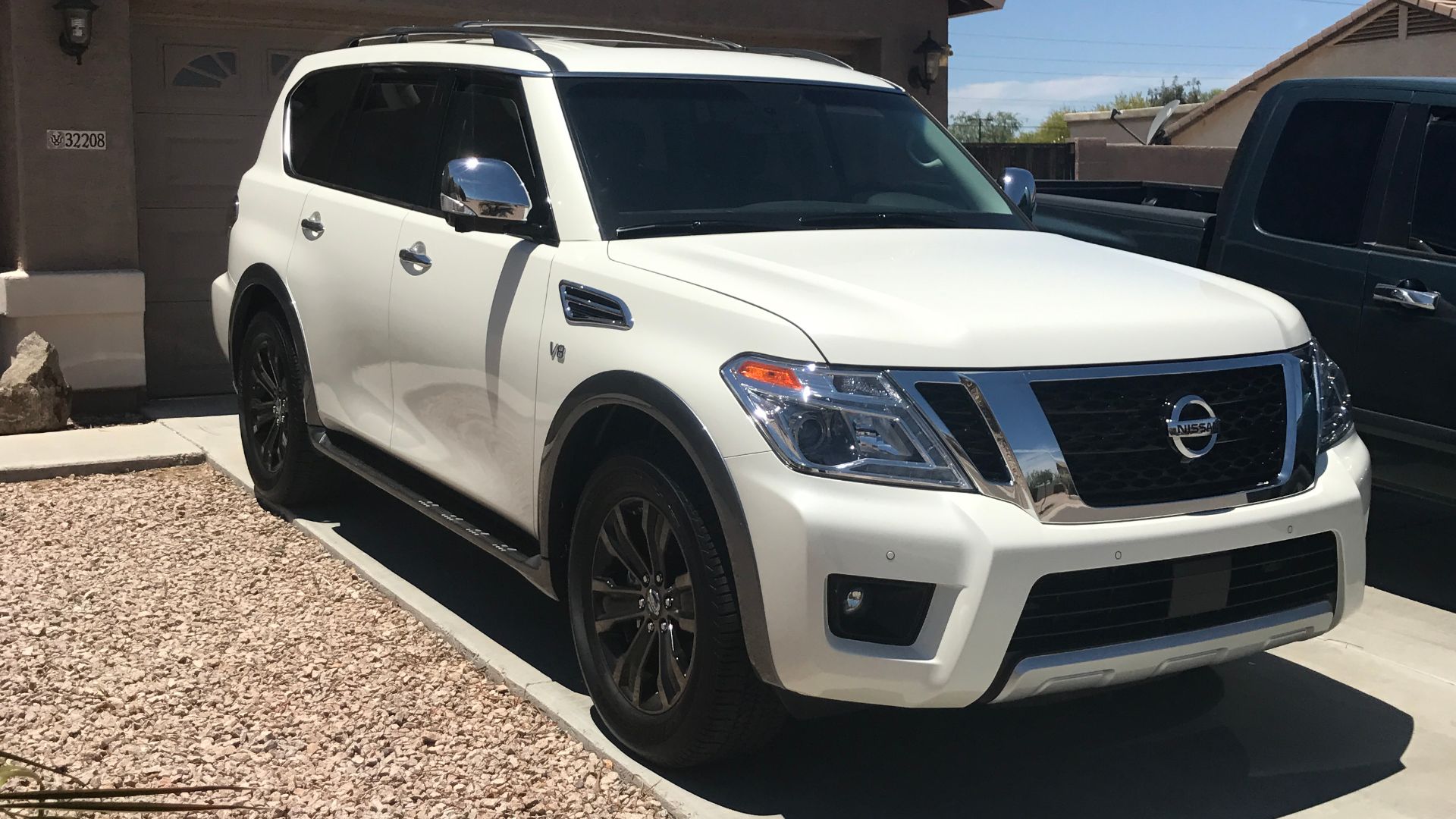 The new Nissan Armada in platinum trim.