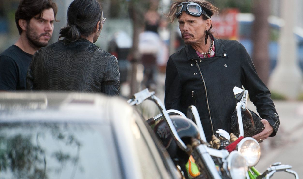 LOS ANGELES, CA - JANUARY 18: Steven Tyler is seen on January 18, 2014 in Los Angeles, California. 