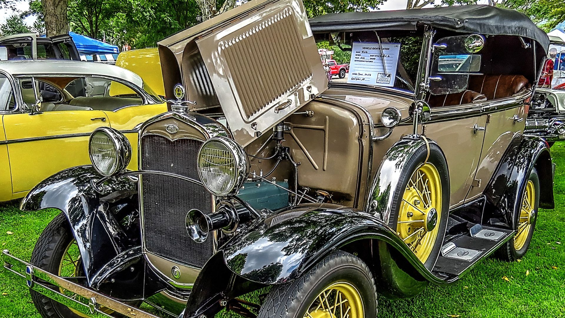 Seen at The Ole Car Club of Gallipolis 36th Annual Car Show in Gallia County, Ohio, looking like it just came from the dealer showroom. 1931 was the last and best year for the Model A.