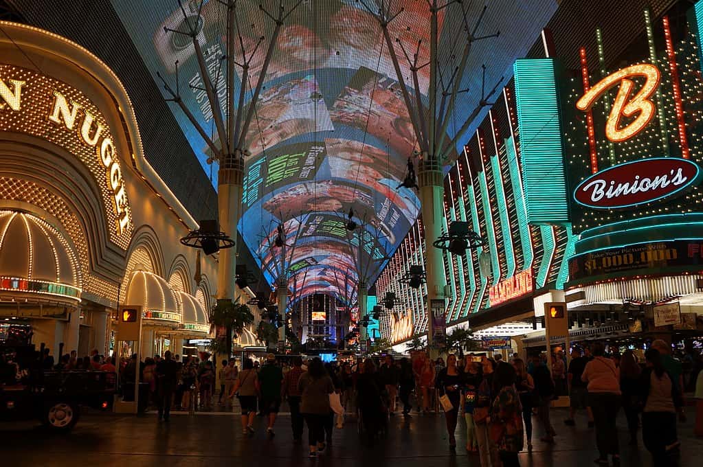 Photo of the Fremont Street Experience LasVegas, in Nevada