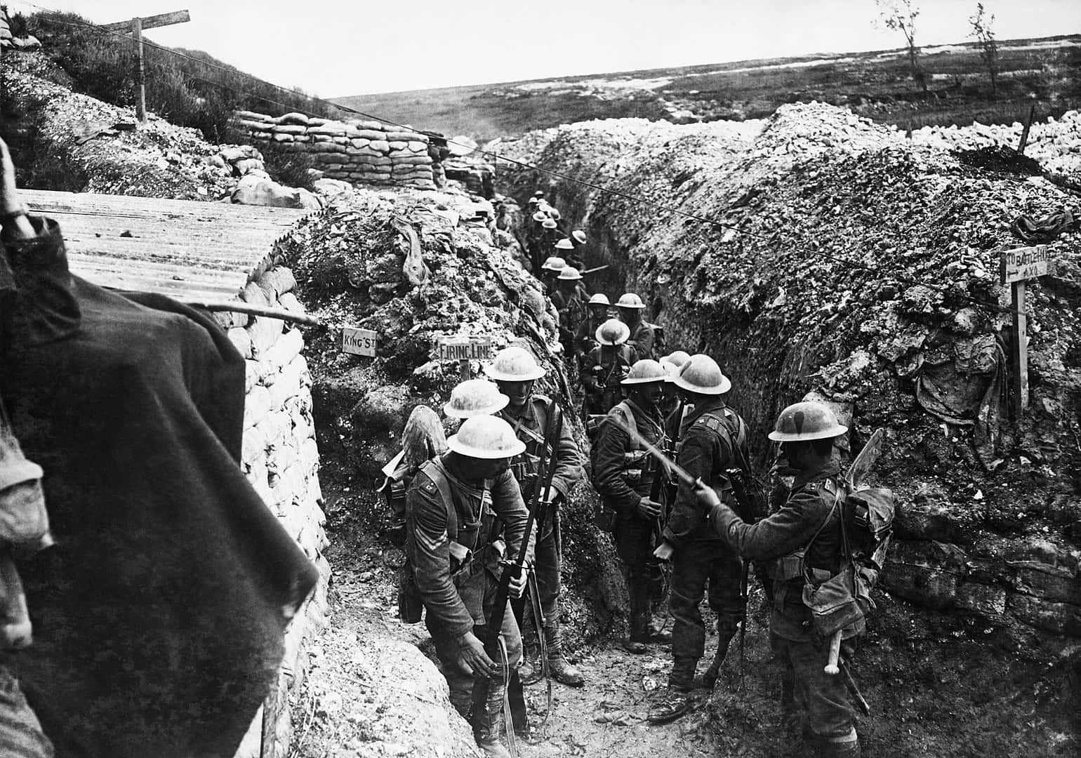 Lancashire Fusiliers trench Beaumont Hamel - 1916