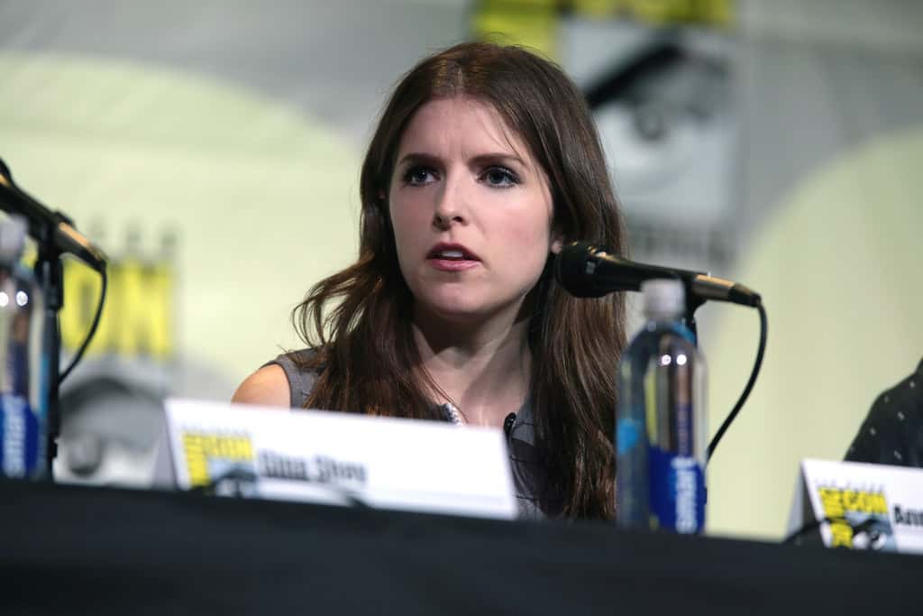 Anna Kendrick speaking at the San Diego Comic Con International, for