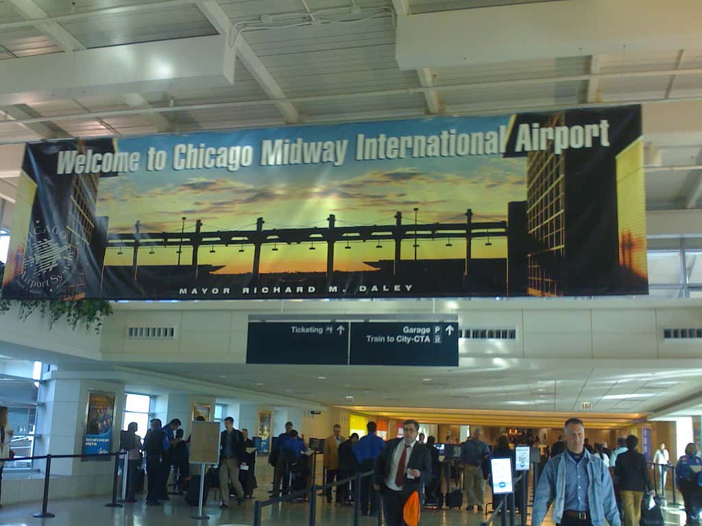 Welcome to Chicago Midway Airport (sign) - 2008