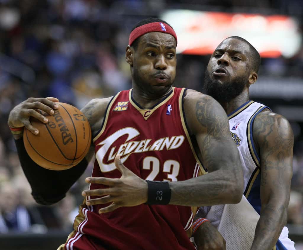 LeBron James at a game