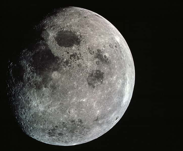 photograph of a nearly full moon was taken from the Apollo 8 spacecraft
