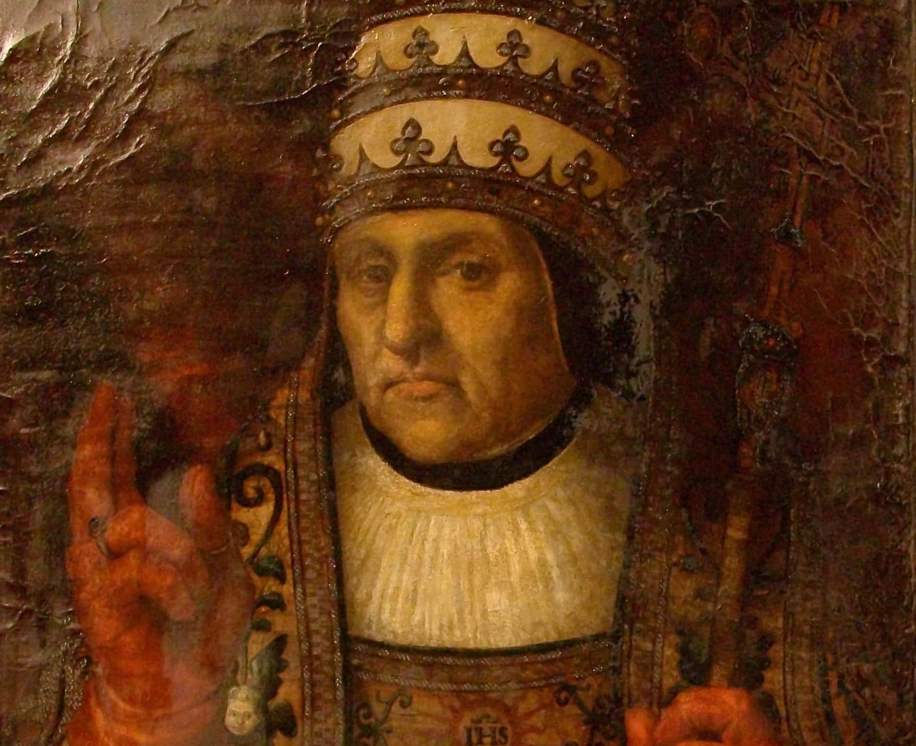 Portrait painting of Alfonso de Borgia or Pope Callixtus III