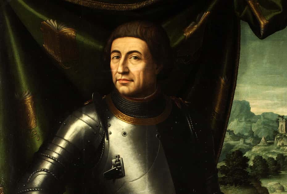 Portrait Painting of the king Alfonso V of Aragón by Juan de Juanes