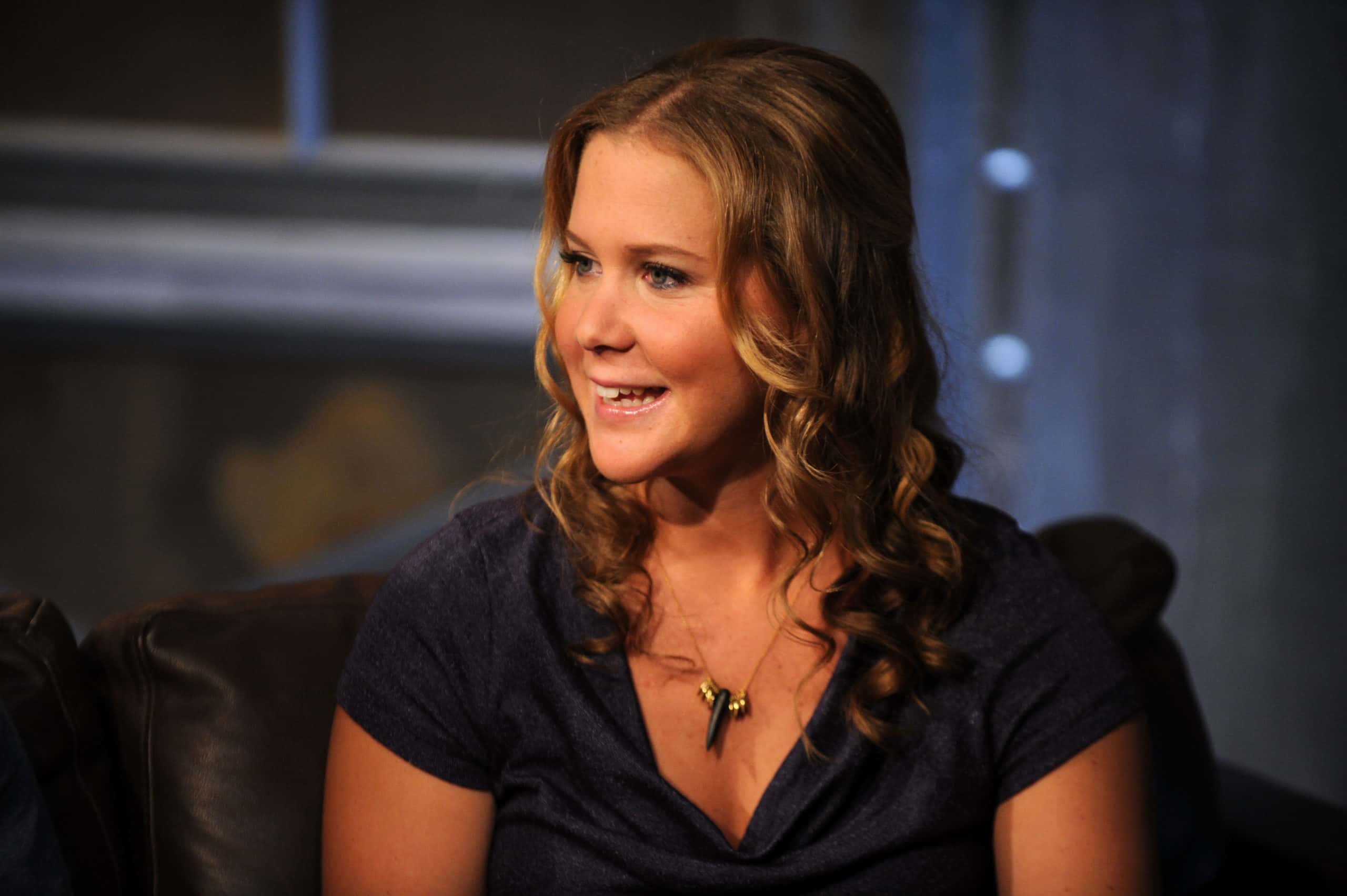 Comedian Amy Schumer appears on Fuse TV's 'Top 20 Countdown' at the Fuse Studios on September 8, 2010 in New York City.