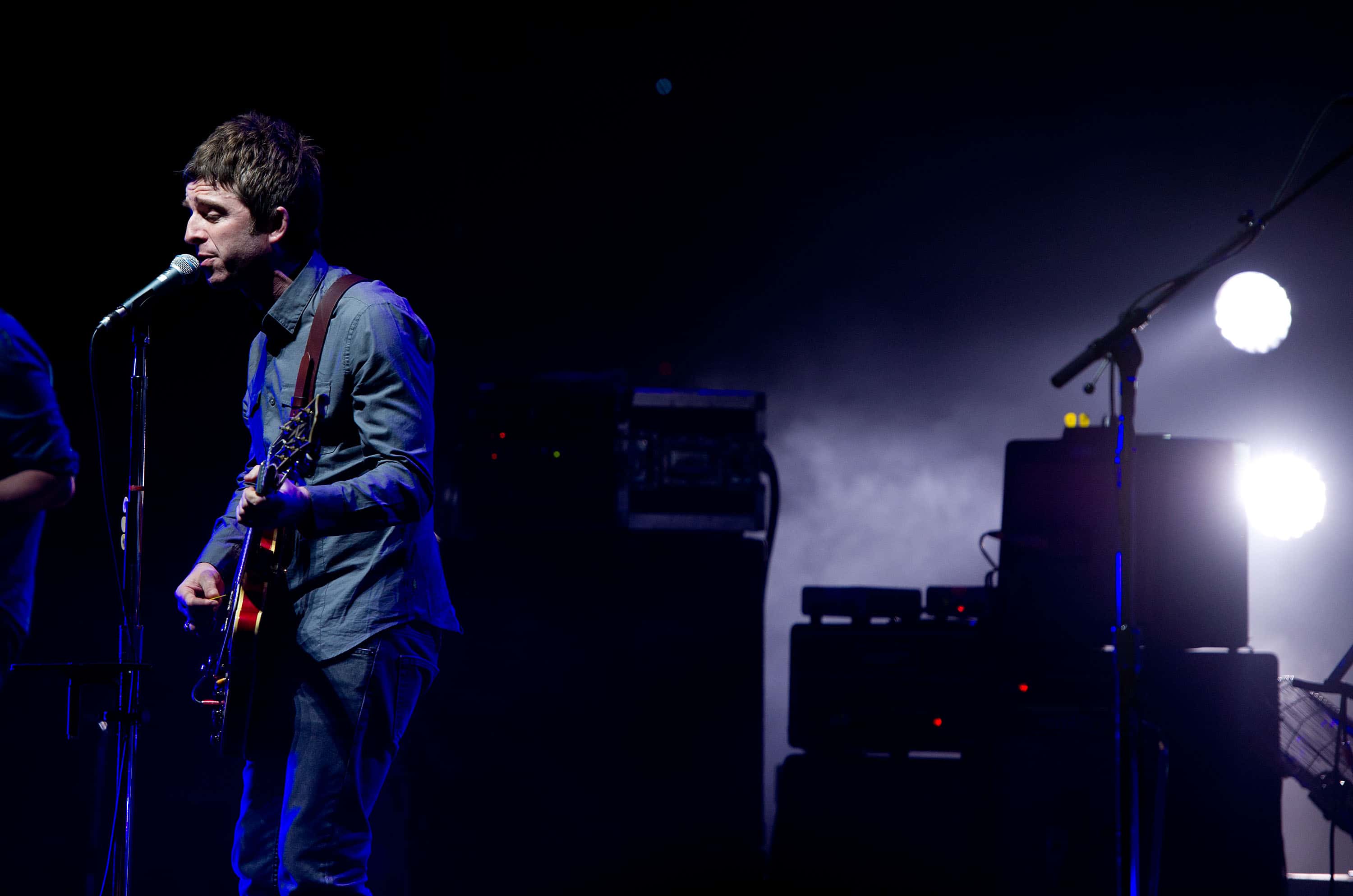 Noel Gallagher On Stage.