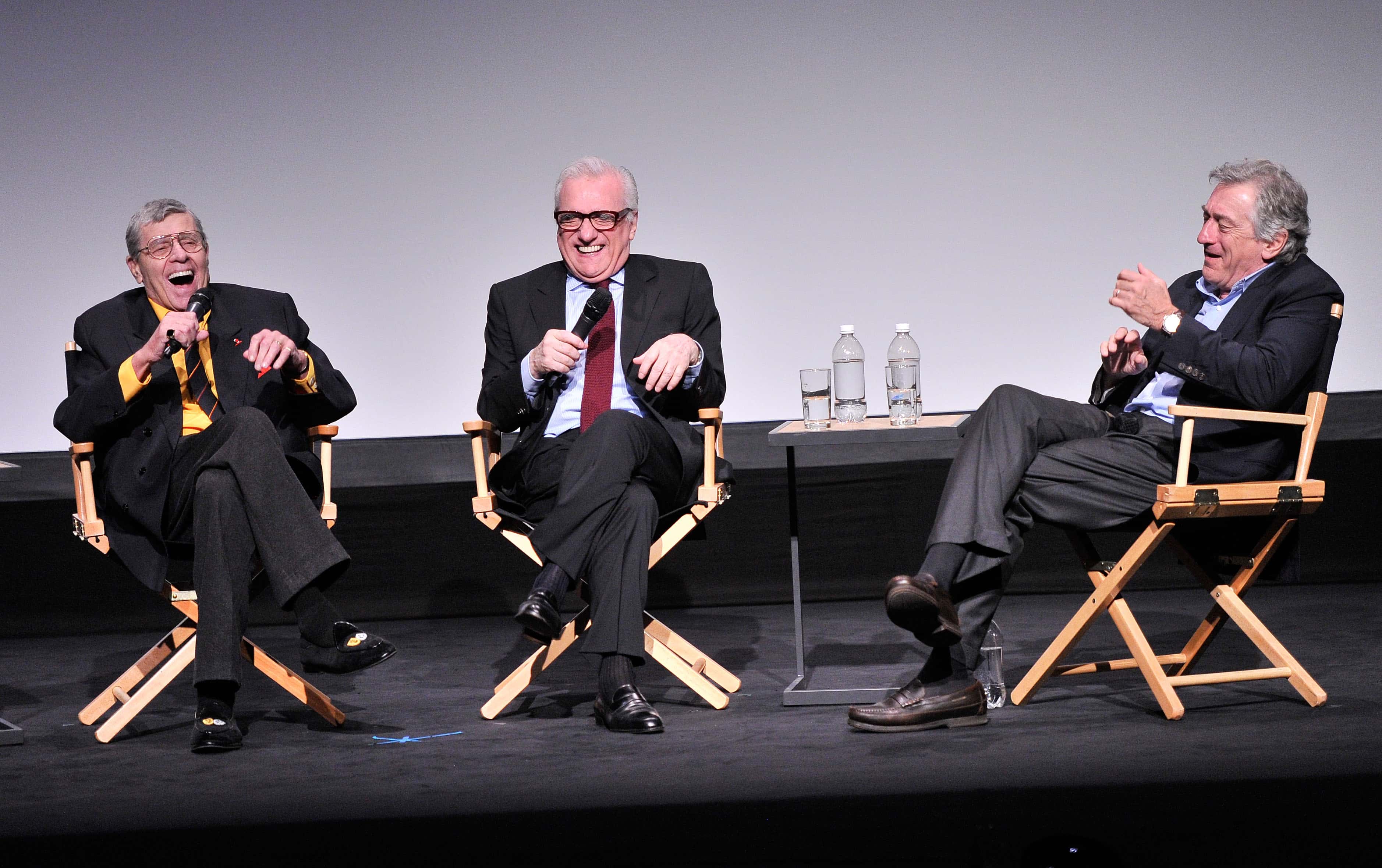 Comedian Jerry Lewis, director Martin Scorsese, and actor Robert De Niro attend