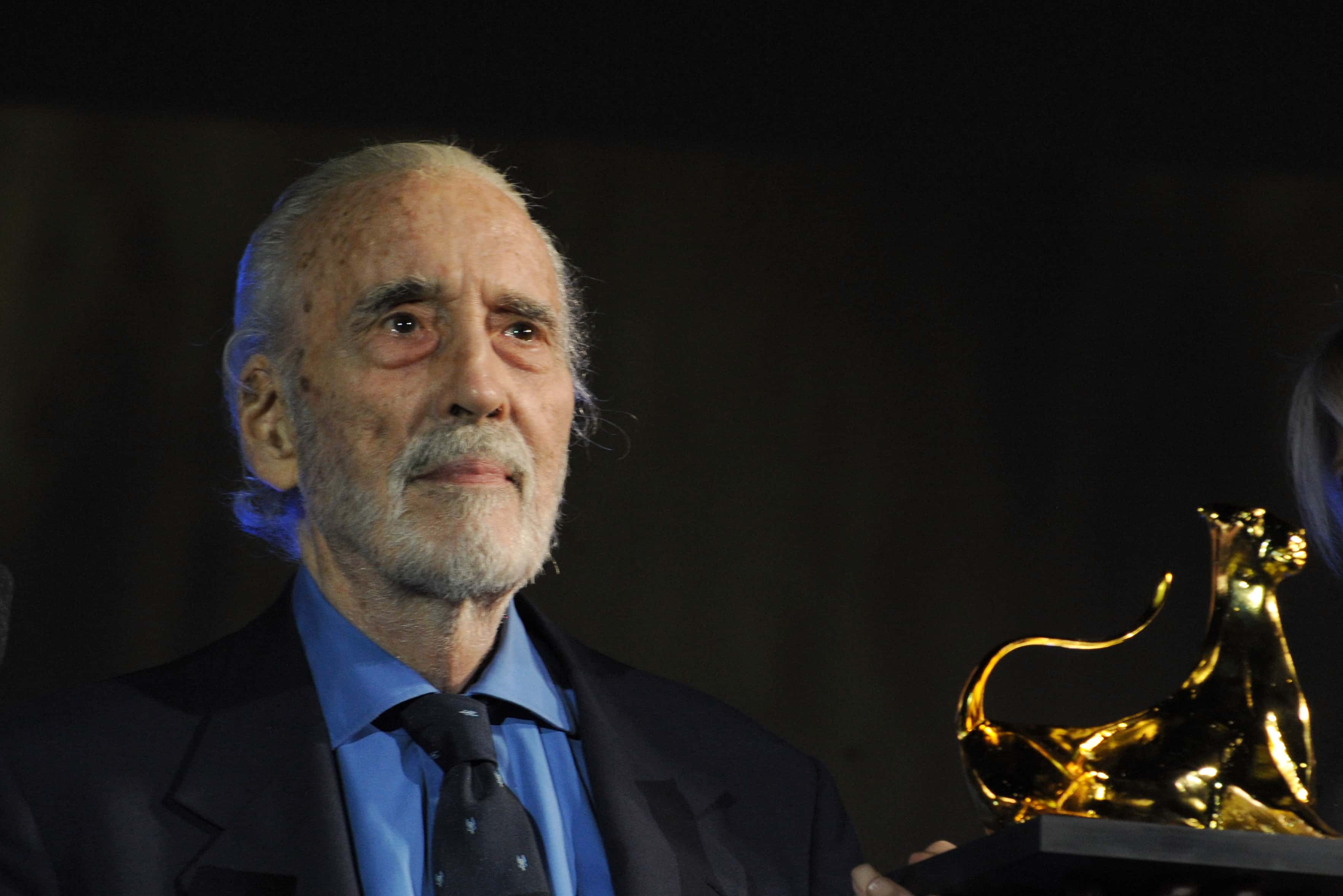Sir Christopher Lee.