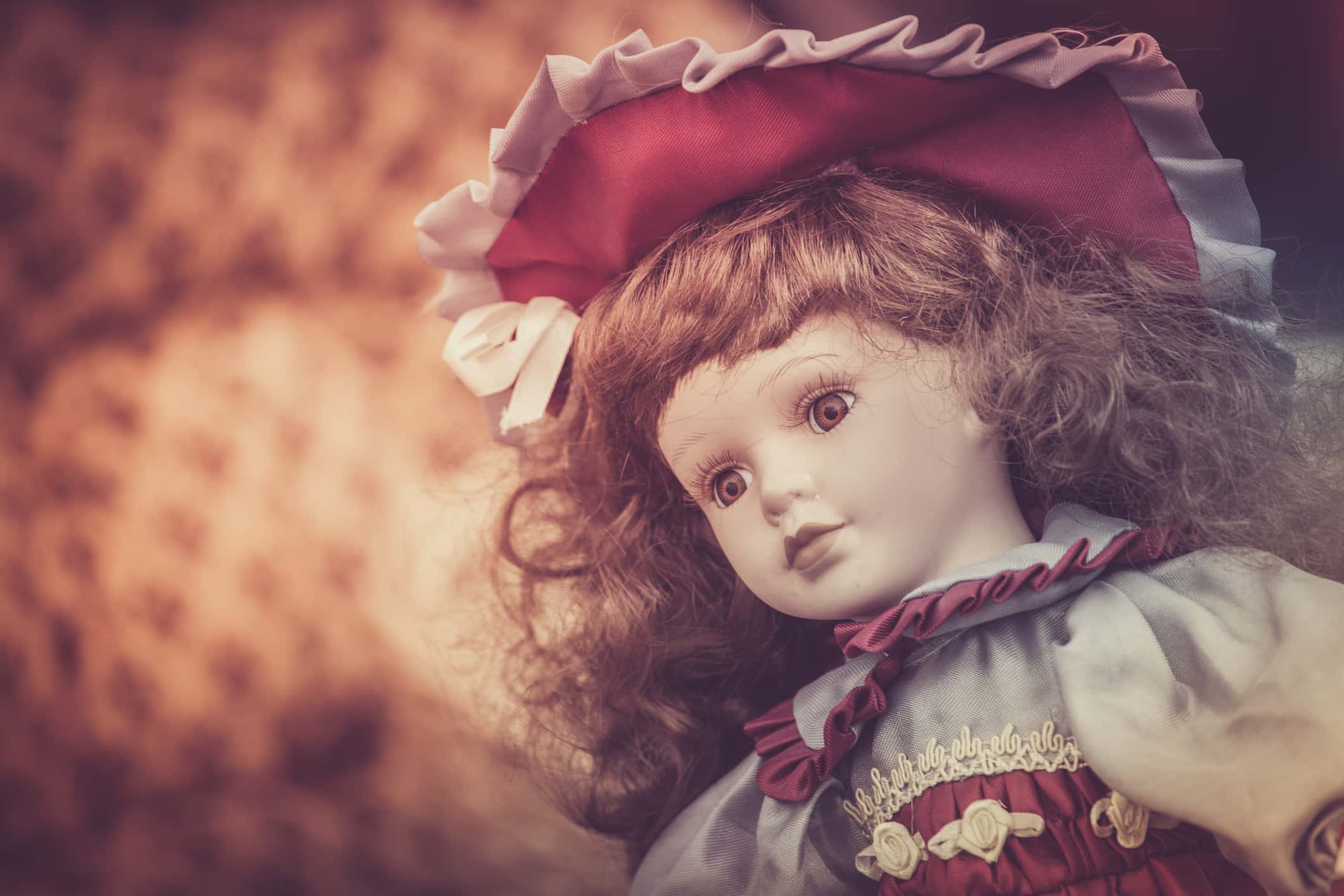 Vintage porcelain doll.