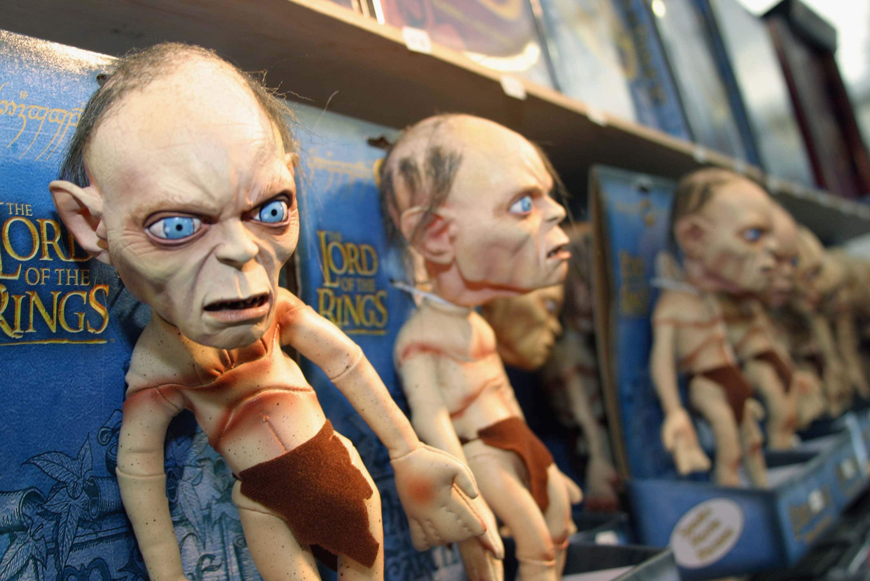 Talking Gollum dolls at 