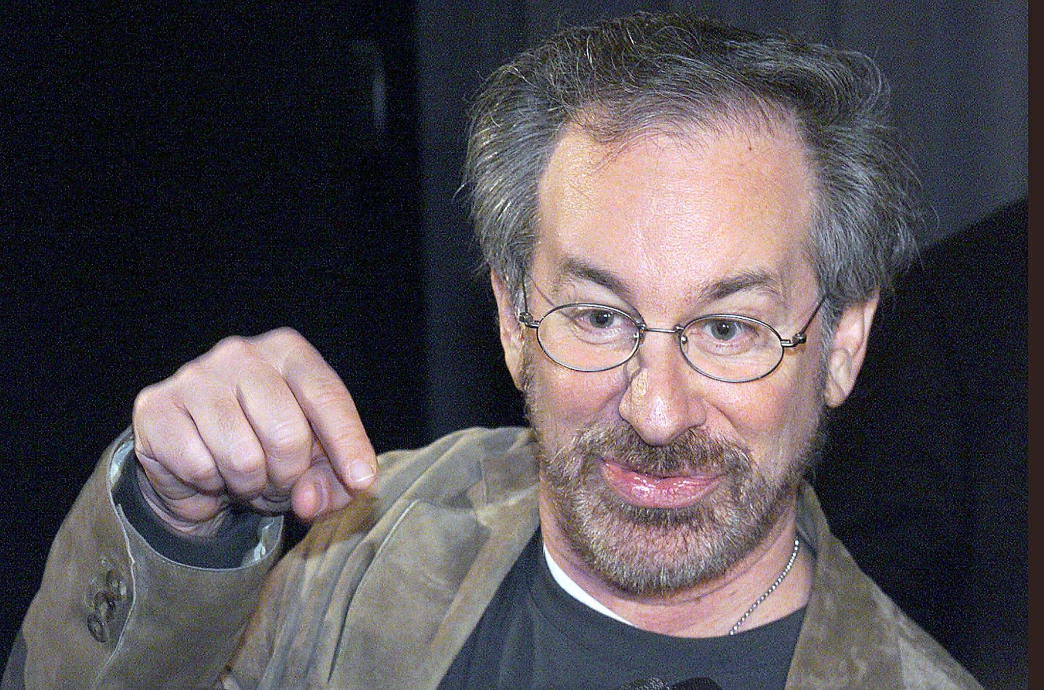 US film director Steven Spielberg, Headshot.