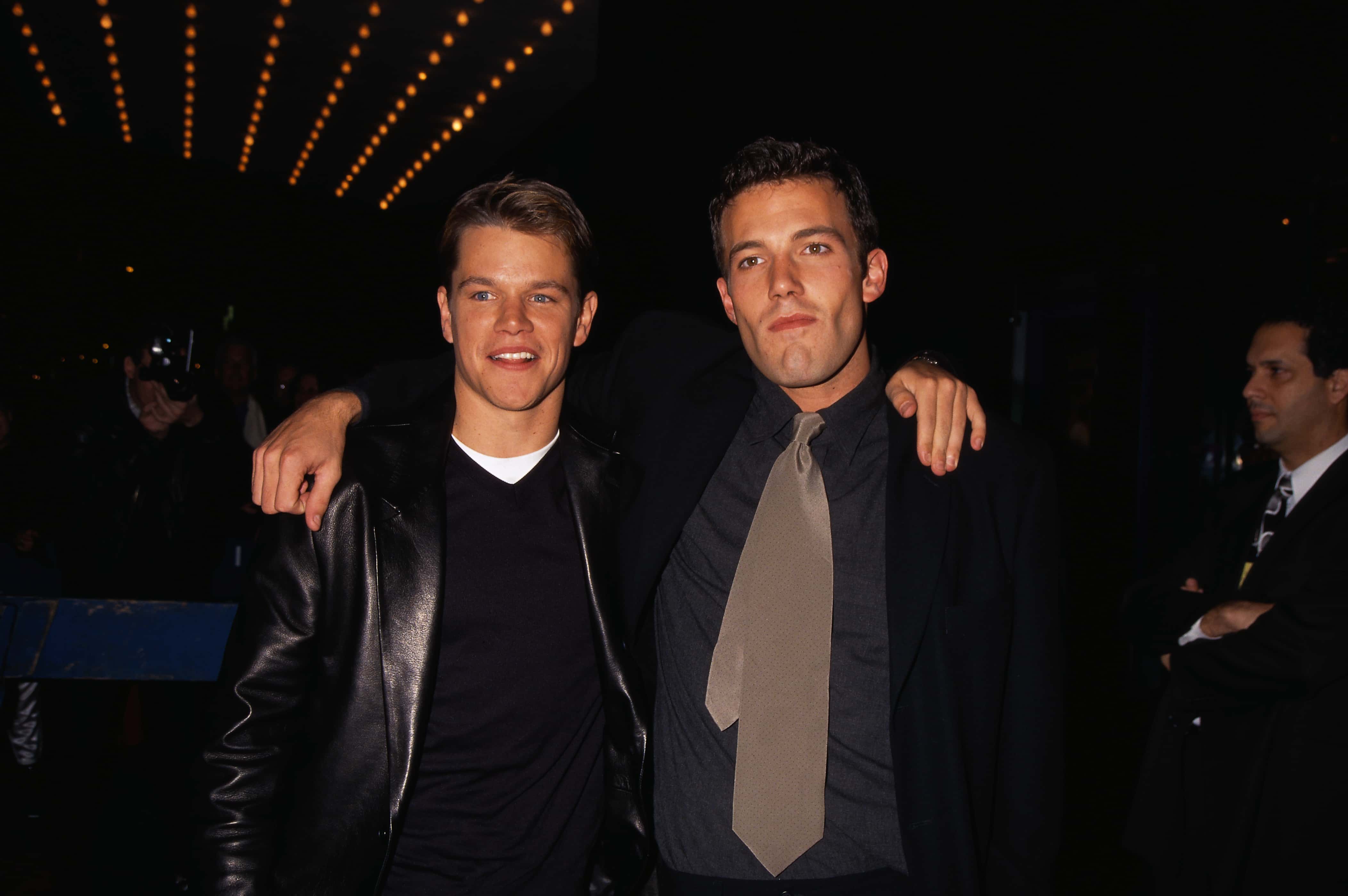 Matt Damon and Ben Affleck at the Premiere of 'Good Will Hunting'.