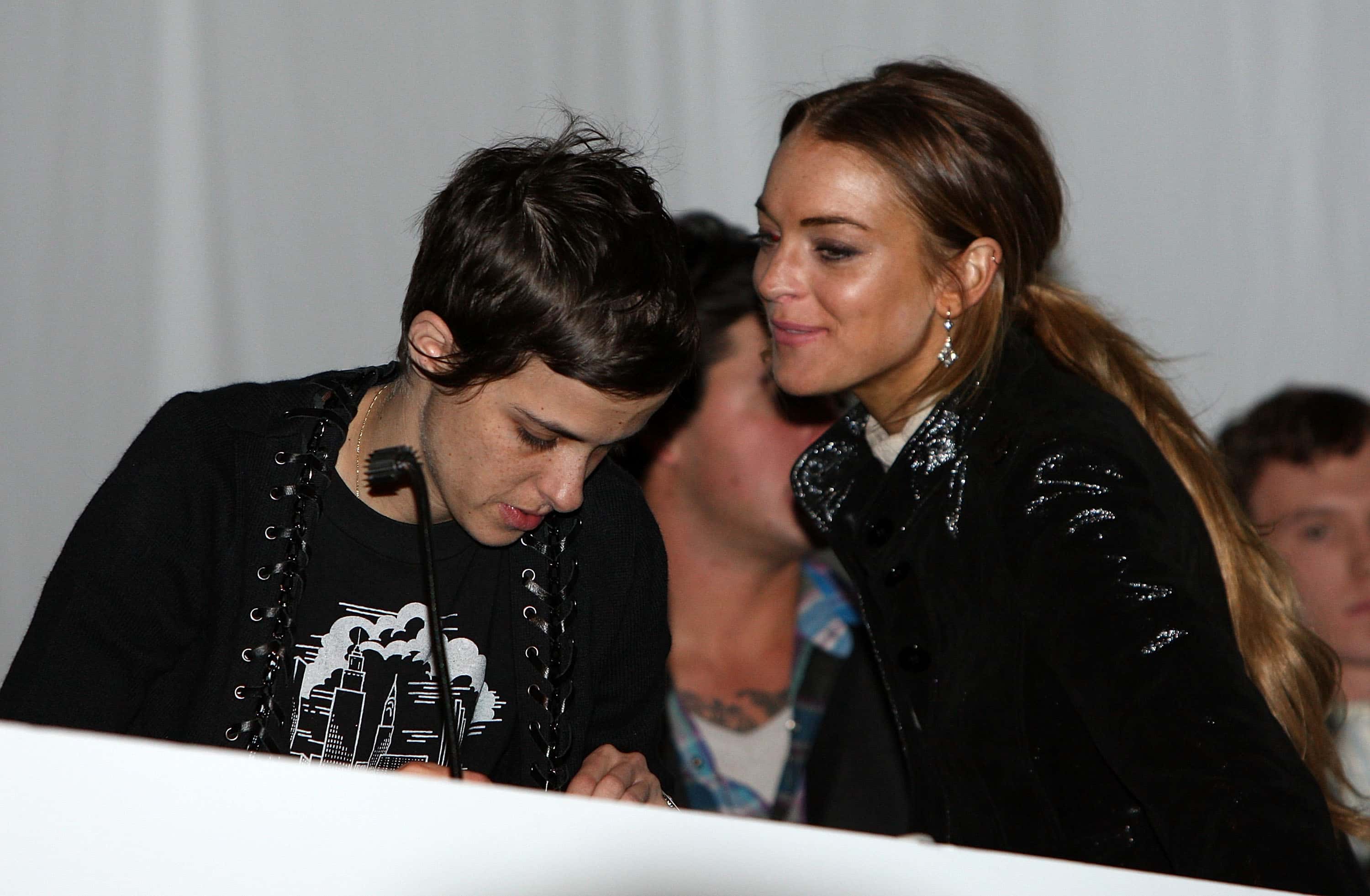 DJ Samantha Ronson and actress Lindsay Lohan - 2009