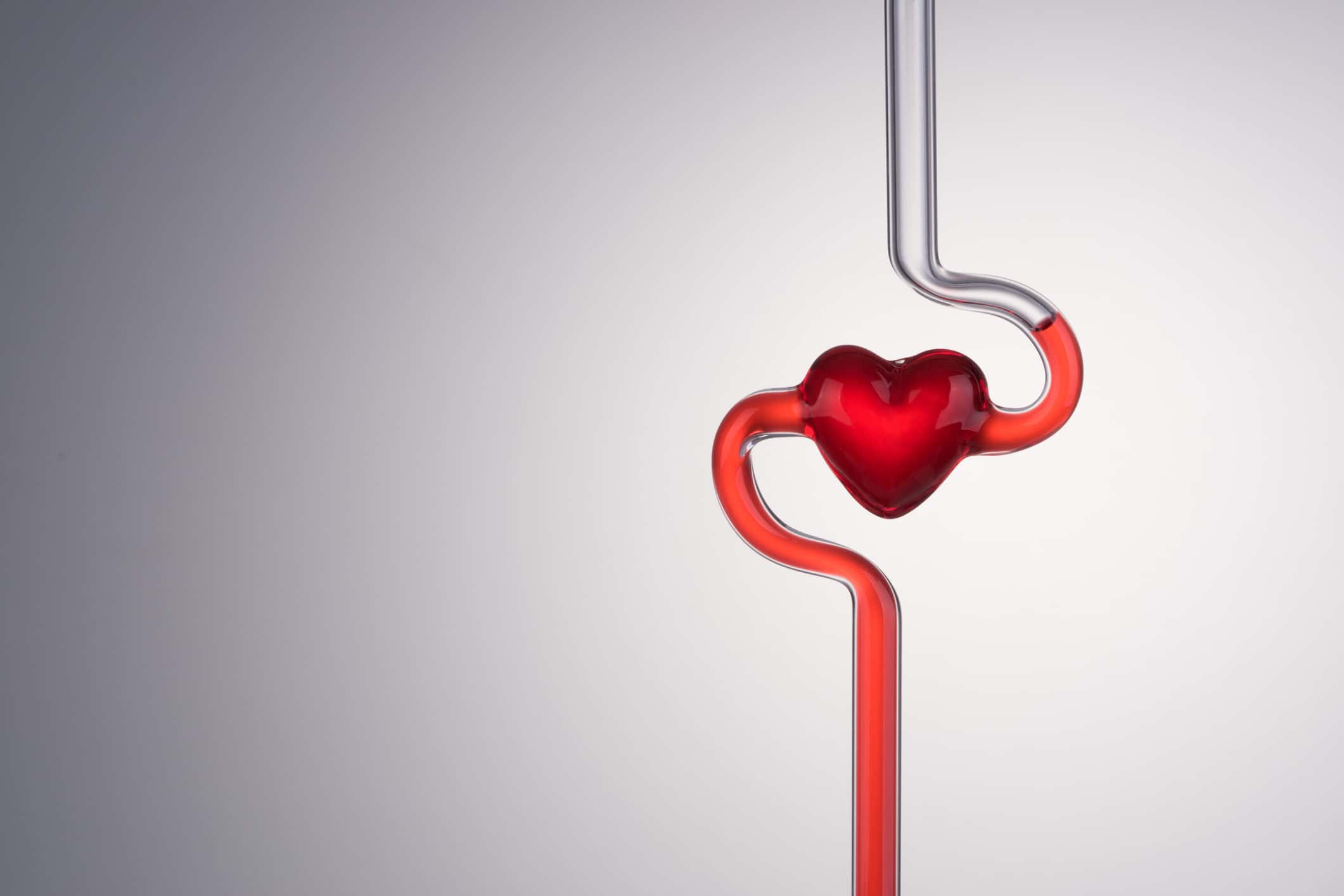 Blood Vessel and Heart Abstract.