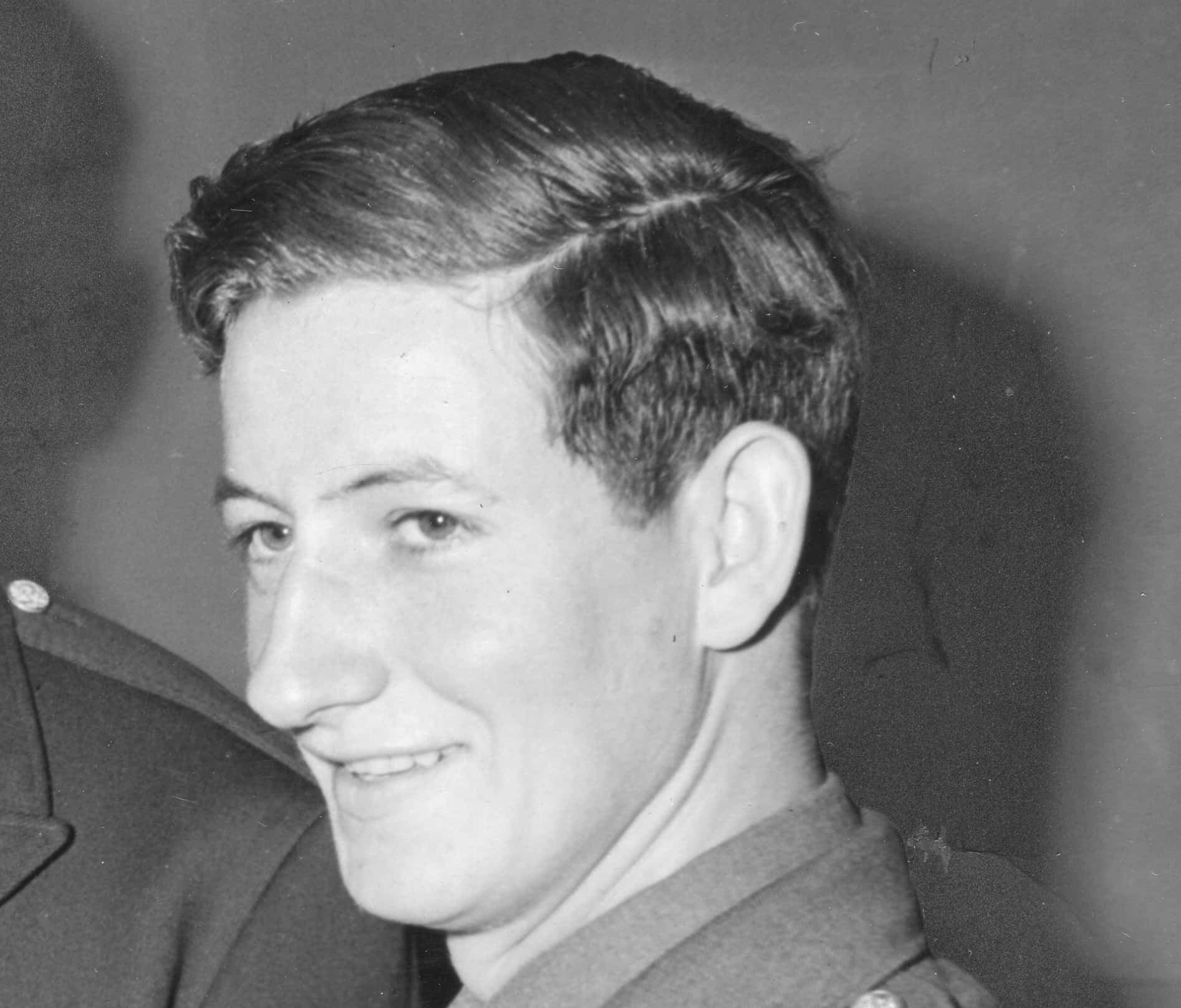 Sergeant Charles E Kelly at a War Department press conference - 1944