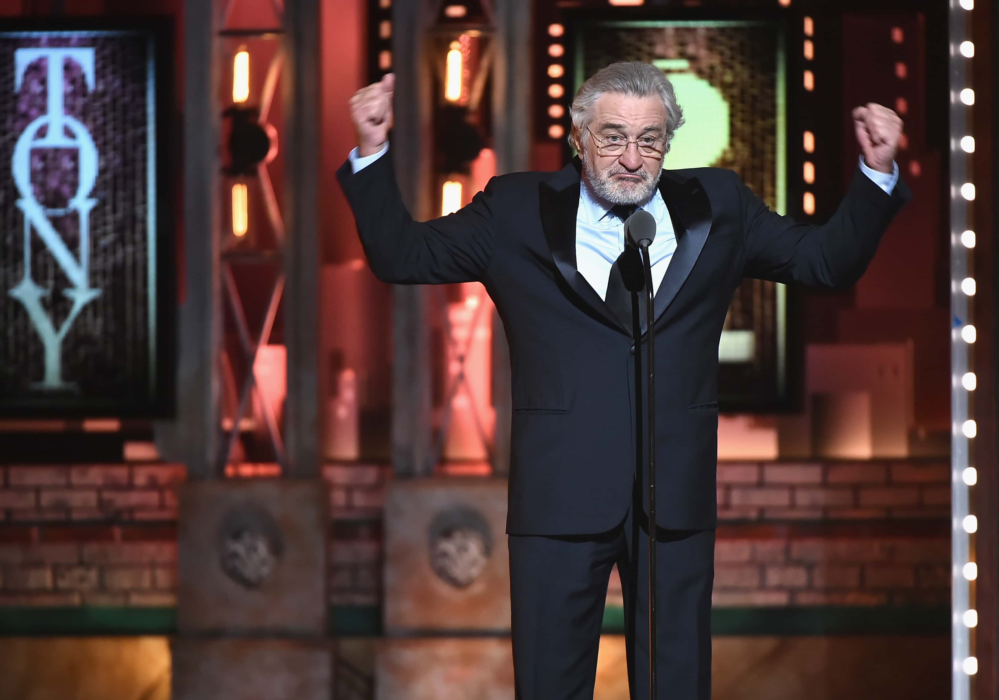 Robert De Niro speaks onstage during the 72nd Annual Tony Awards - 2018