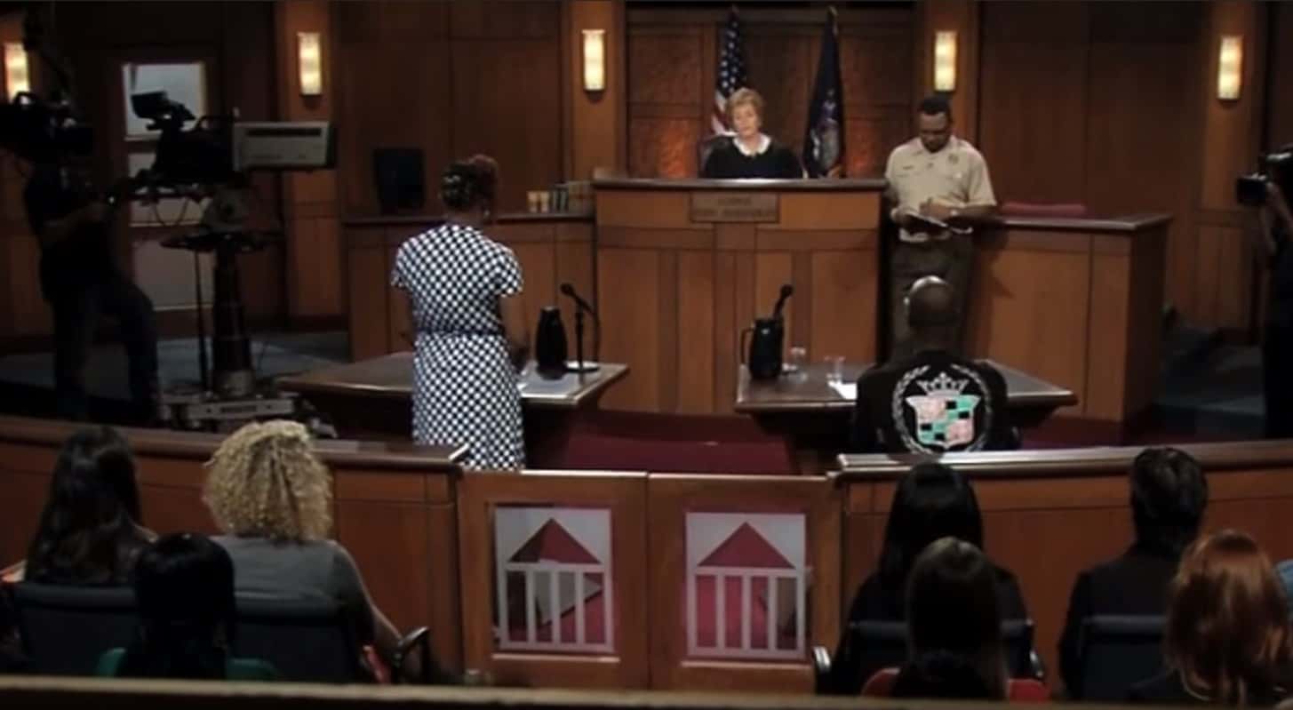 Screenshot from the reality court show Judge Judy (1996-2021)