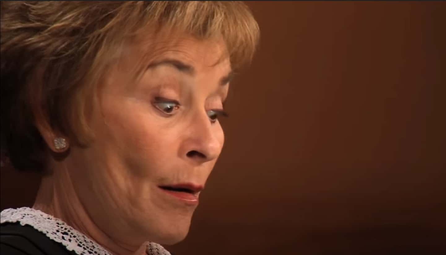 Screenshot from the reality court show Judge Judy (1996-2021)