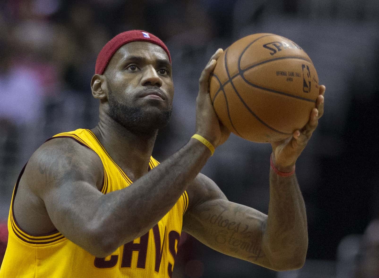 LeBron James of the Cleveland Cavaliers