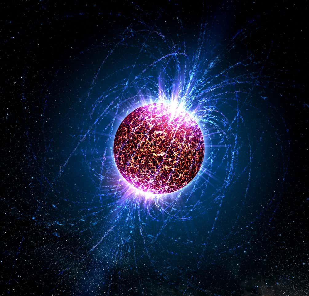 Artist's illustration of an 'isolated neutron star' one without associated supernova remnants