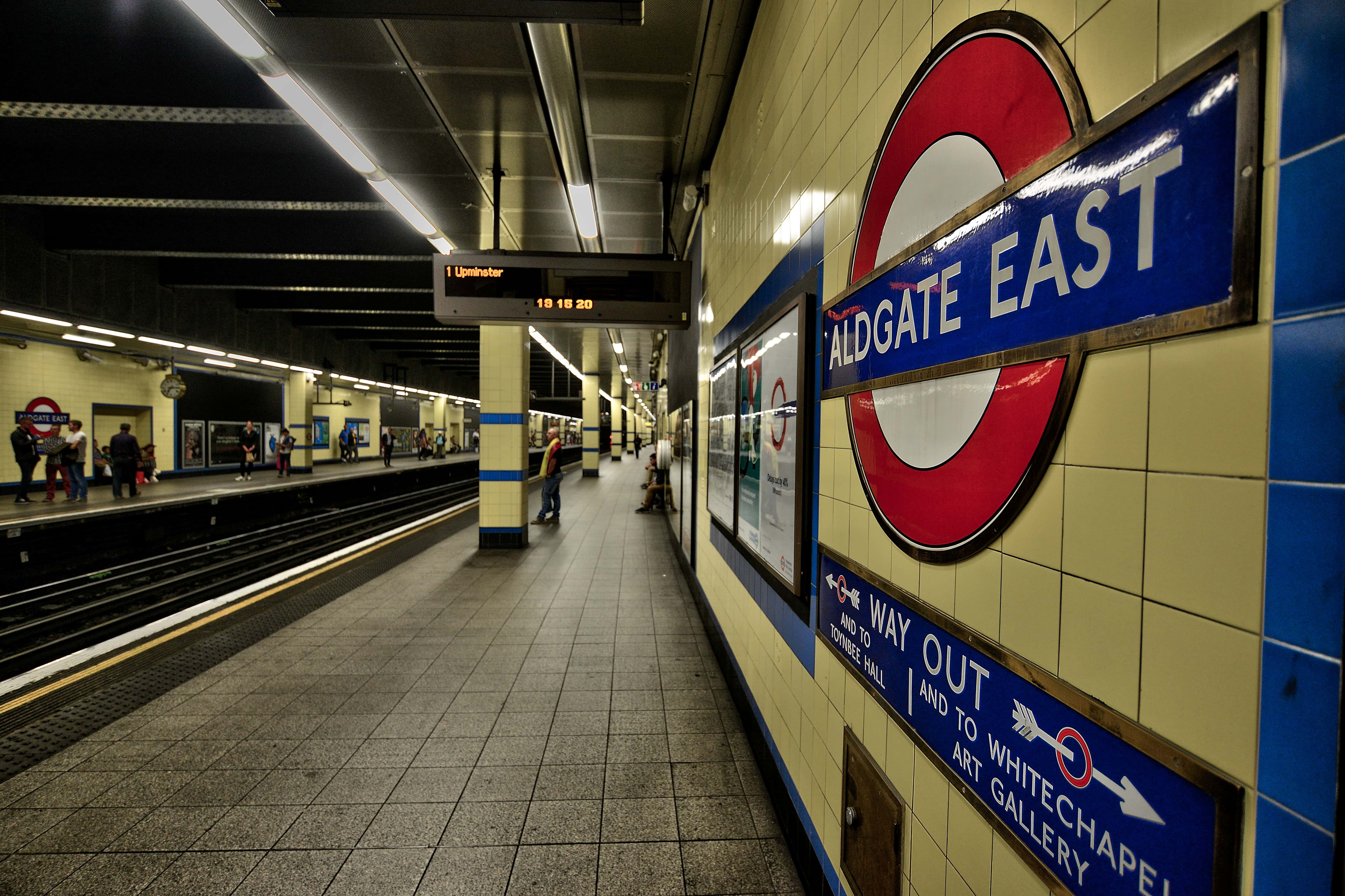 Aldgate East tube station - 2014