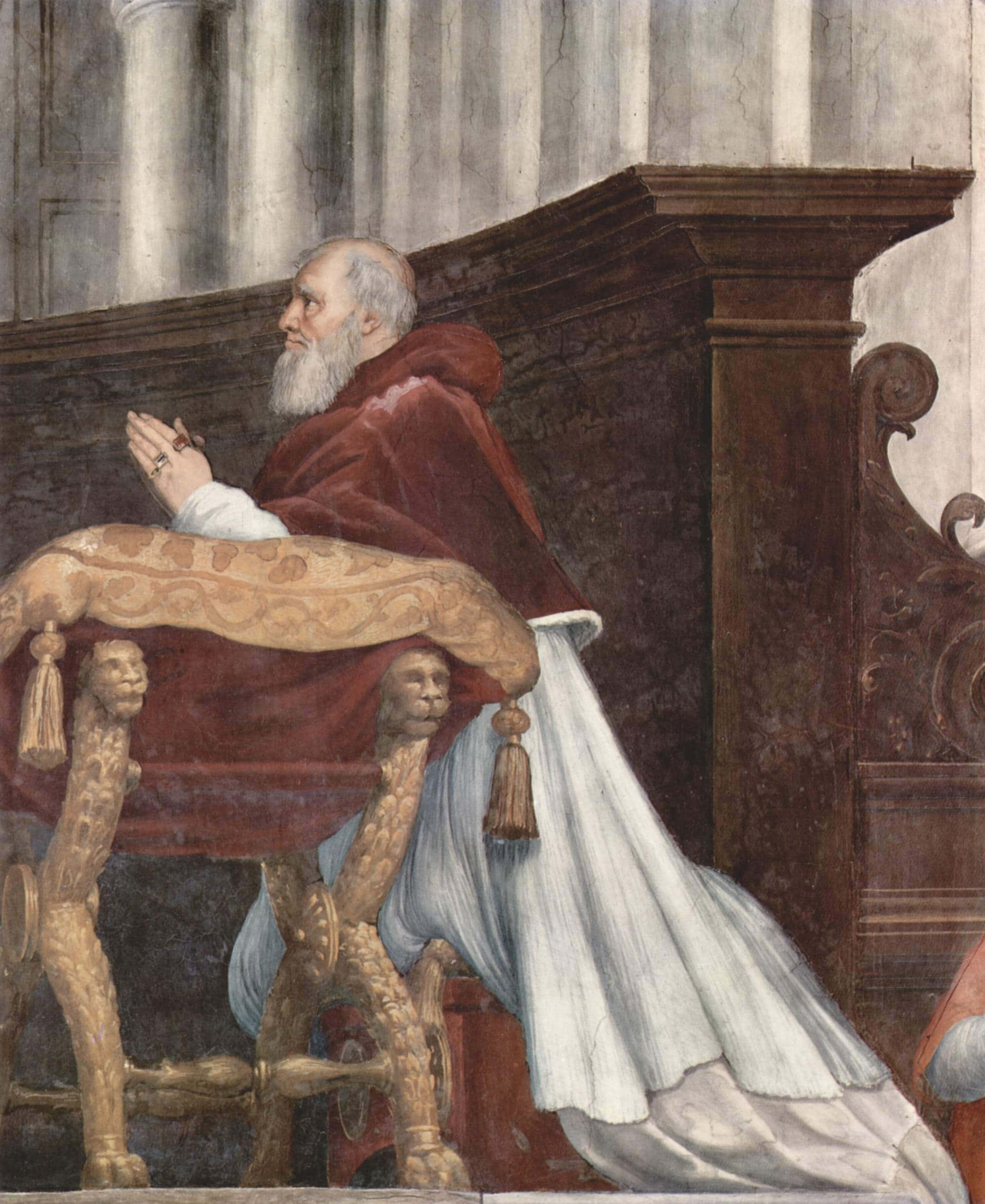 Painting of Pope Julius II by the Italian painter Rafael