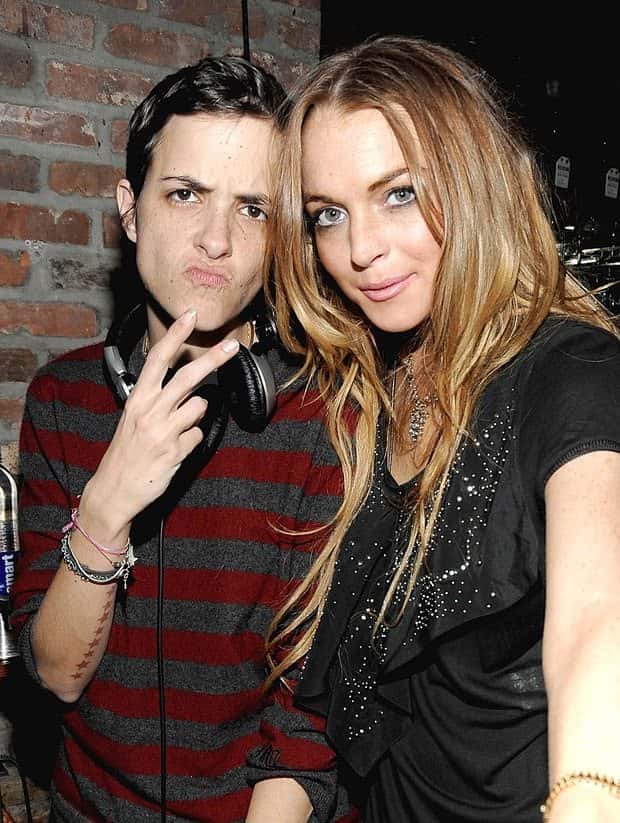 Samantha Ronson and Lindsay Lohan
