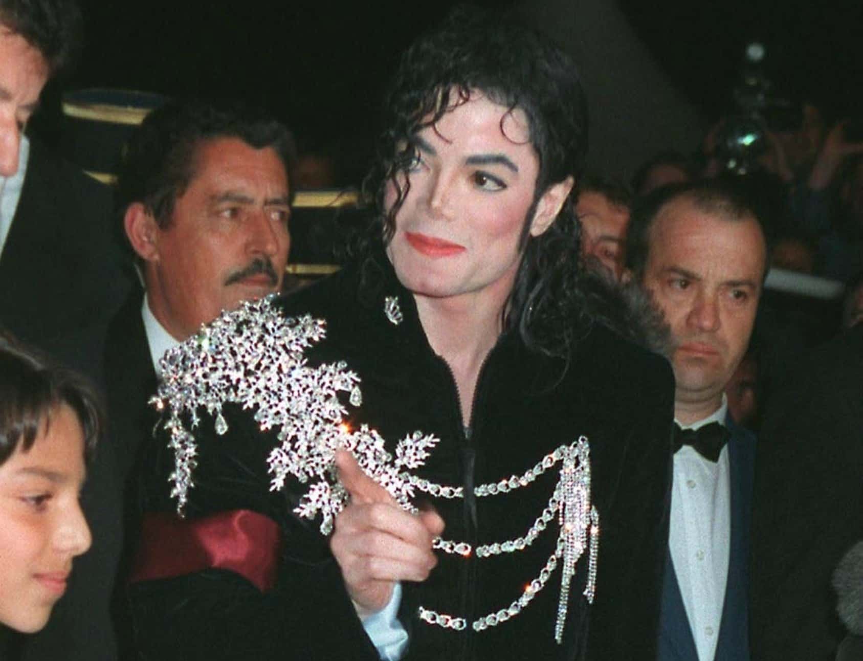 Michael Jackson in a black outfit