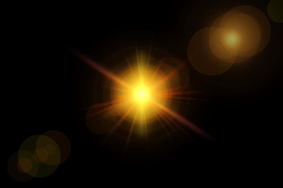 Shining sparkling star