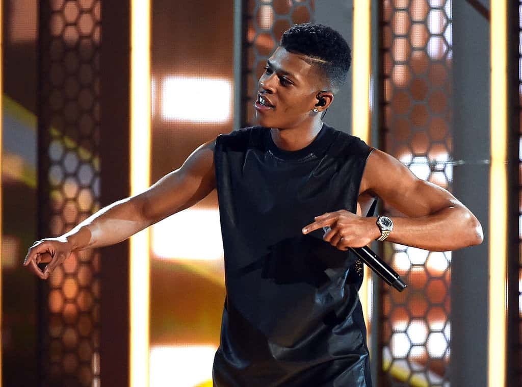 Bryshere Y. Gray performing on stage - 2015
