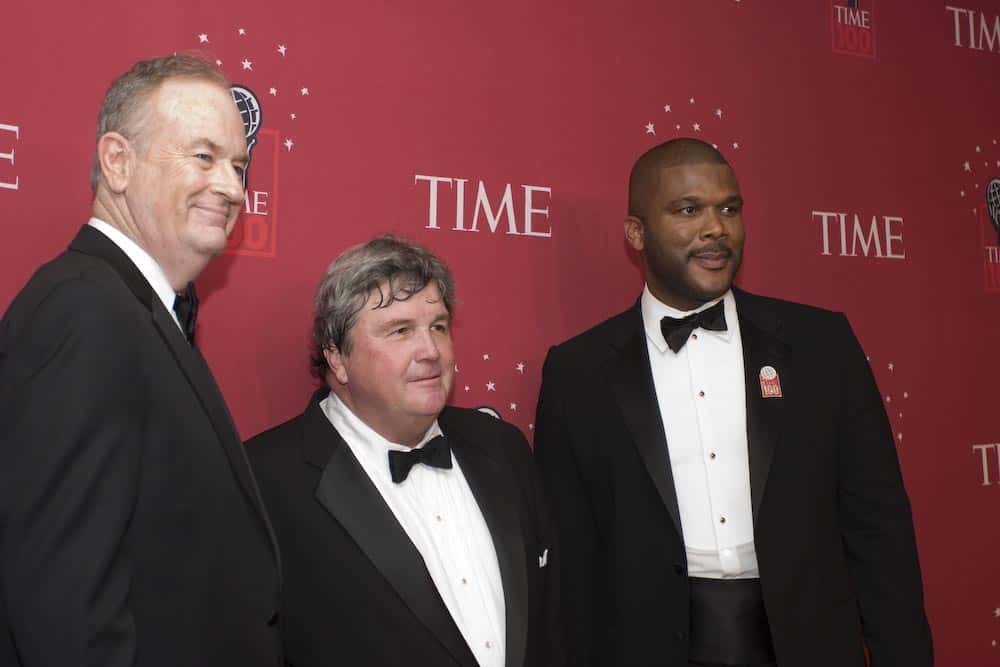 Bill O'Reilly posing for a photo