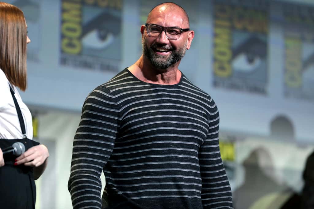Dave Bautista speaking at the 2016 San Diego Comic Con