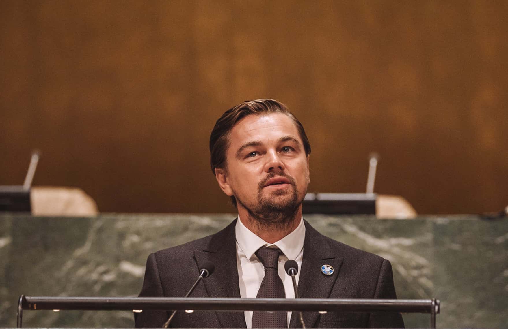 Portrait Photo of Leonardo DiCaprio at the United Nations