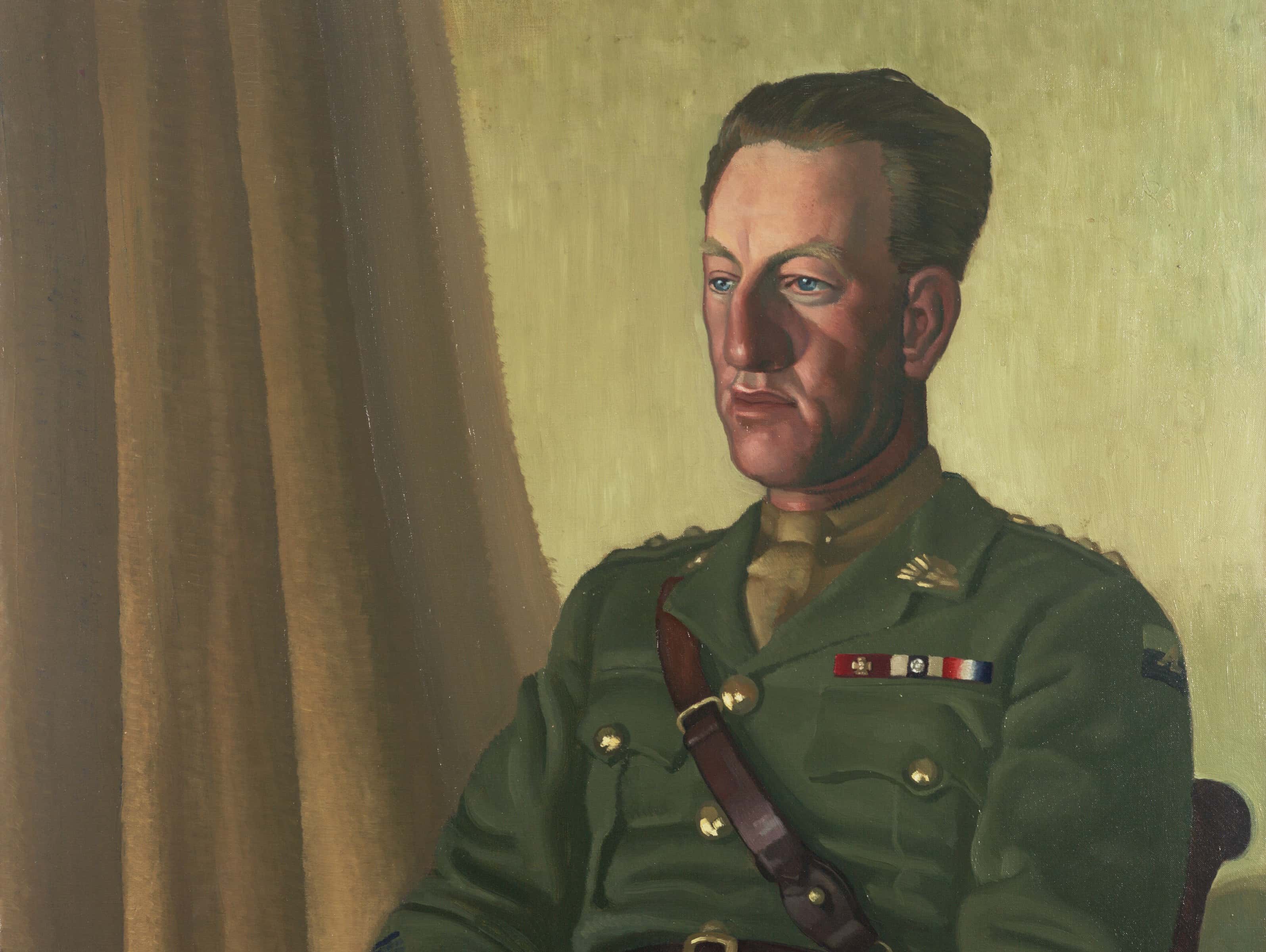 Seated portrait of Captain Albert Jacka