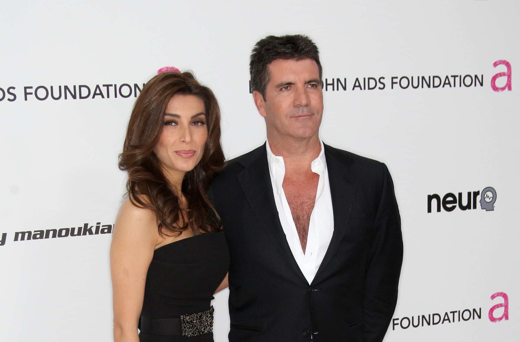 Mezhgan Hussainy and Simon Cowell 