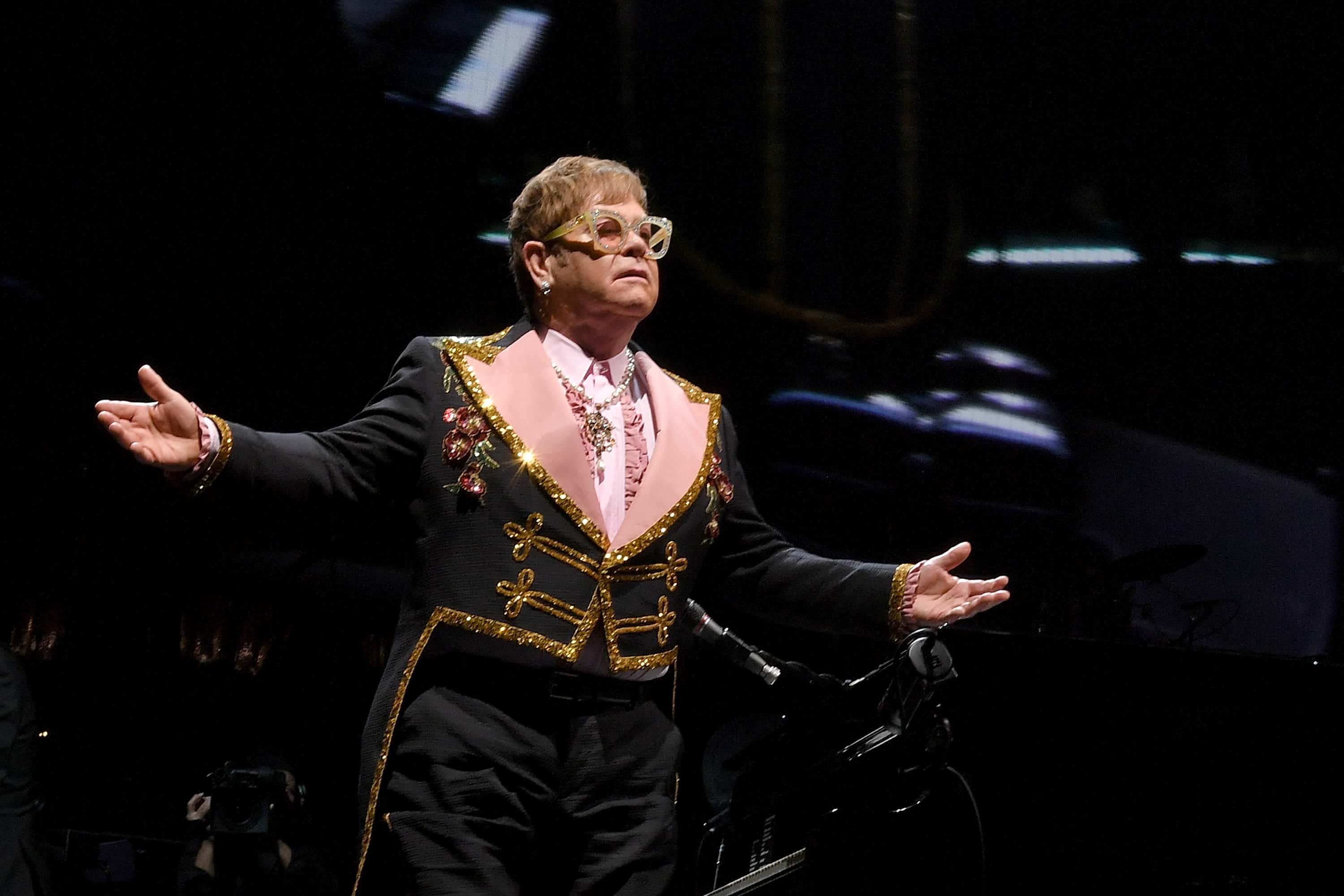  Elton John performs during his 'Farewell Yellow Brick Road' tour - 2018