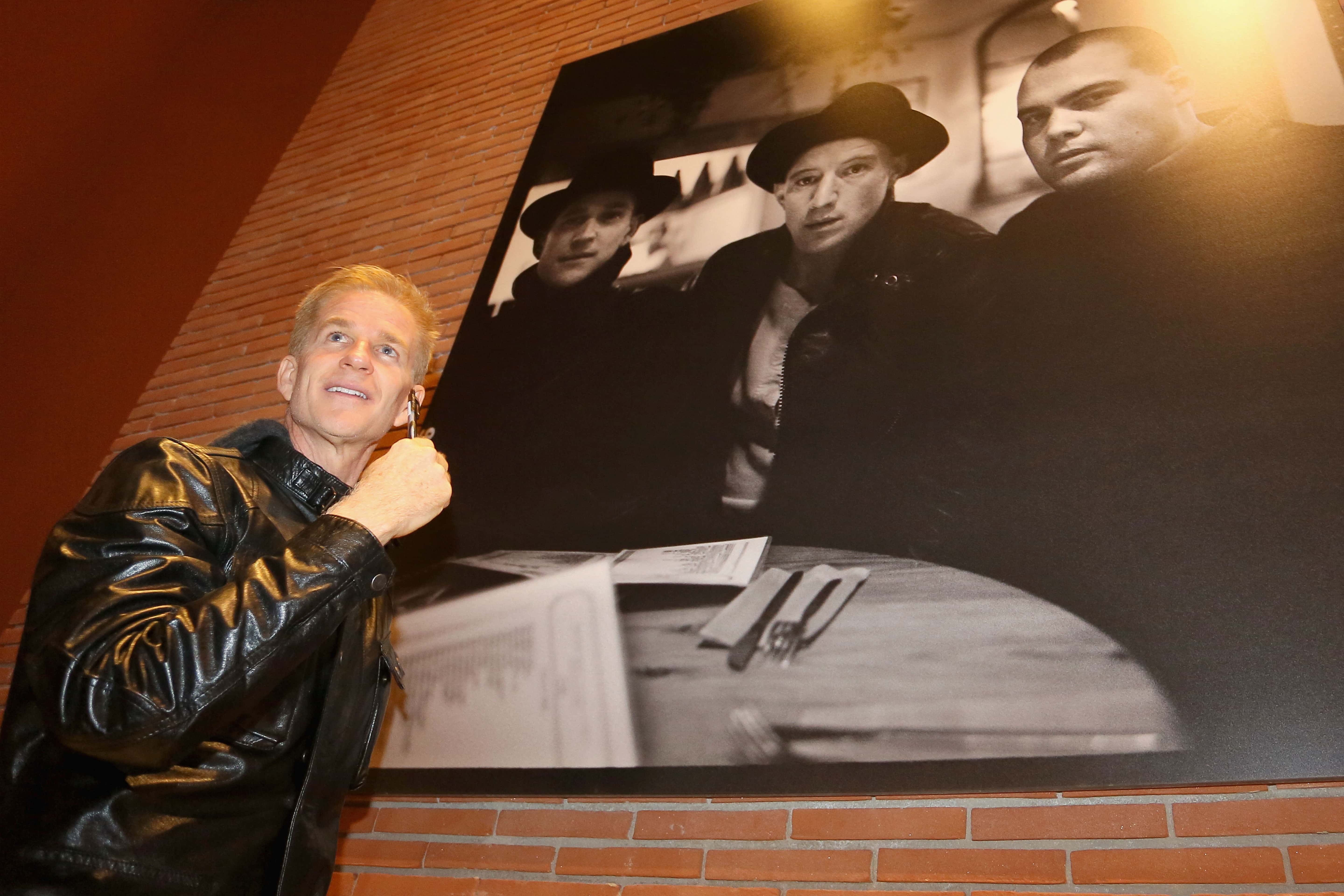 Actor Matthew Modine attends the Full Metal Jacket Diary Redux' Exhibition Opening during the 7th Rome Film Festival at the Auditorium Parco Della Musica in Rome