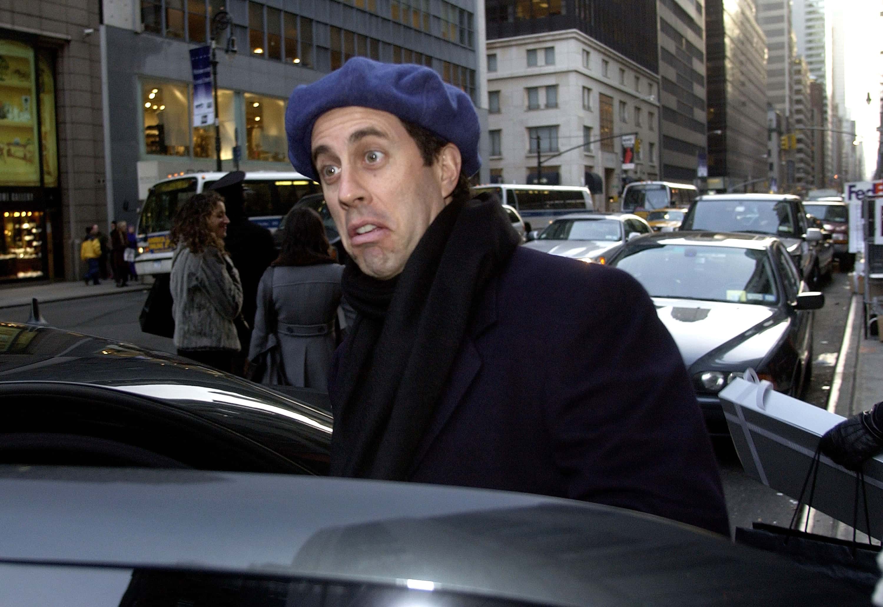 Actor/Comedian Jerry Seinfeld leaves Barney's after shopping