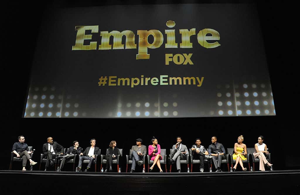 Cast and crew of "Empire" on stage at Fox's "Empire" ATAS Academy Event
