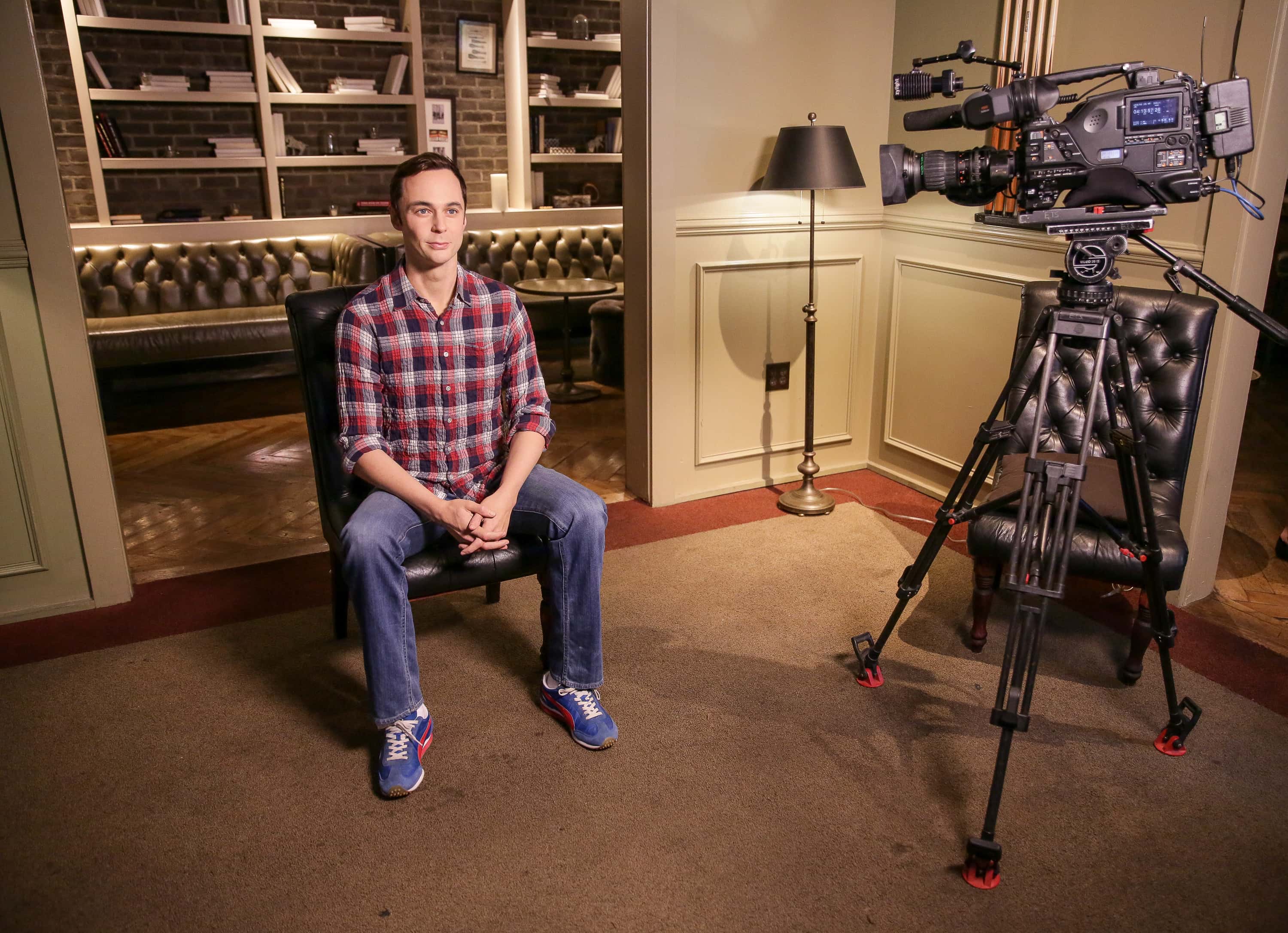A view of the Jim Parsons figure for Madame Tussauds Orlando