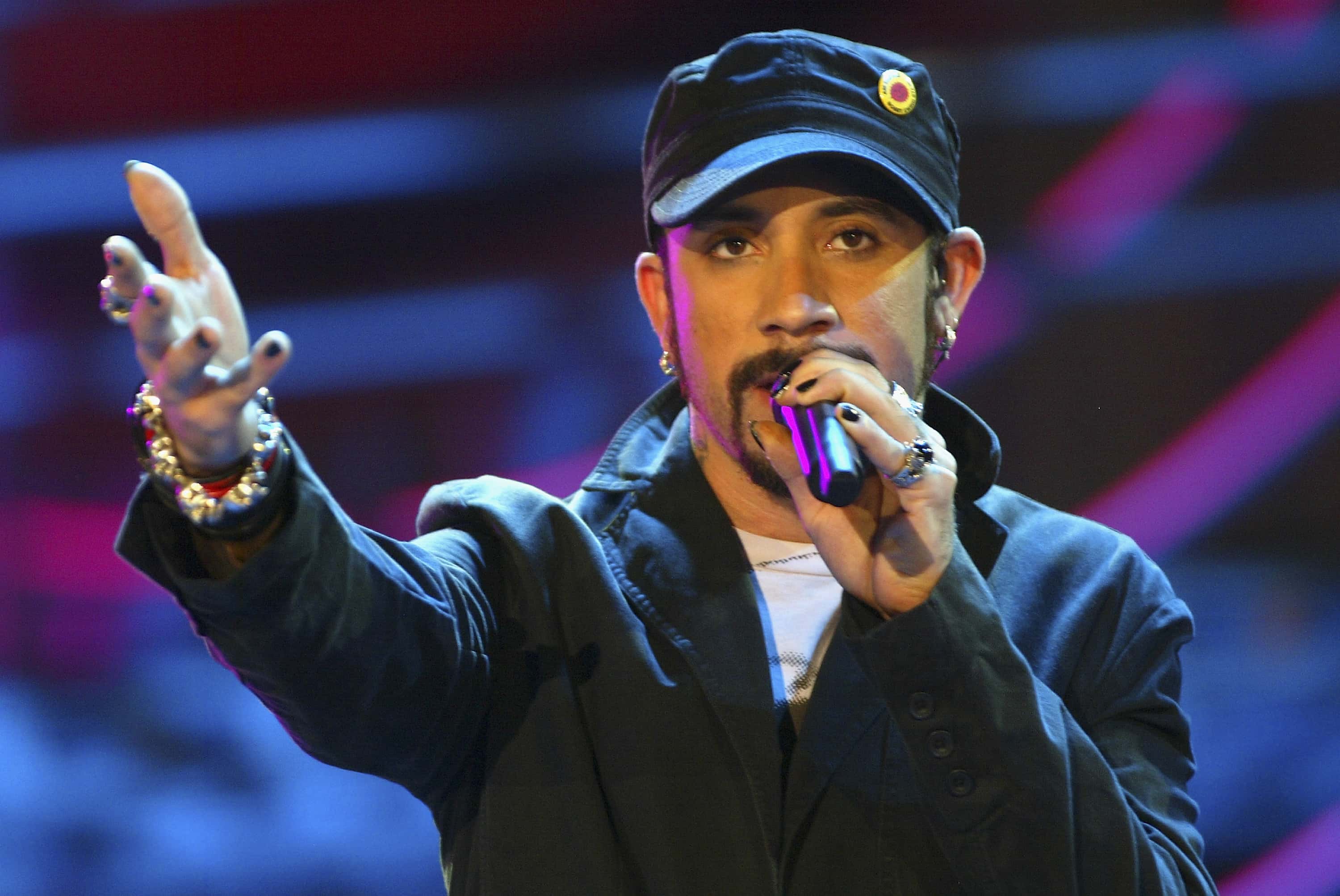 AJ Mclean of the Backstreet Boys performs on stage at the one day Festivalbar music festival at Piazza Castello in Turin